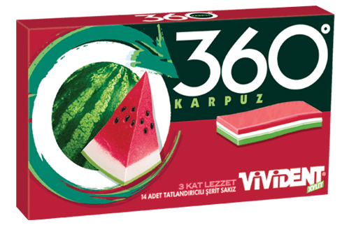 Vivident Cüzdan 360 Karpuz (33 Gr)