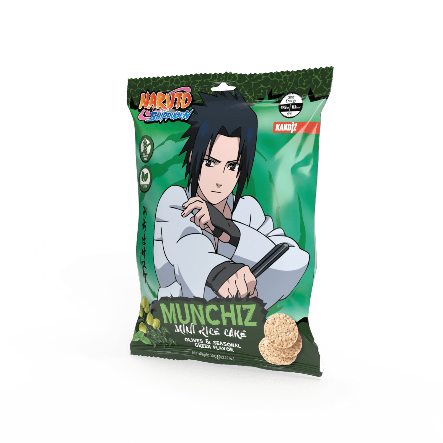 Munchiz Mini Rice Cake Olives Green(60 Gr)