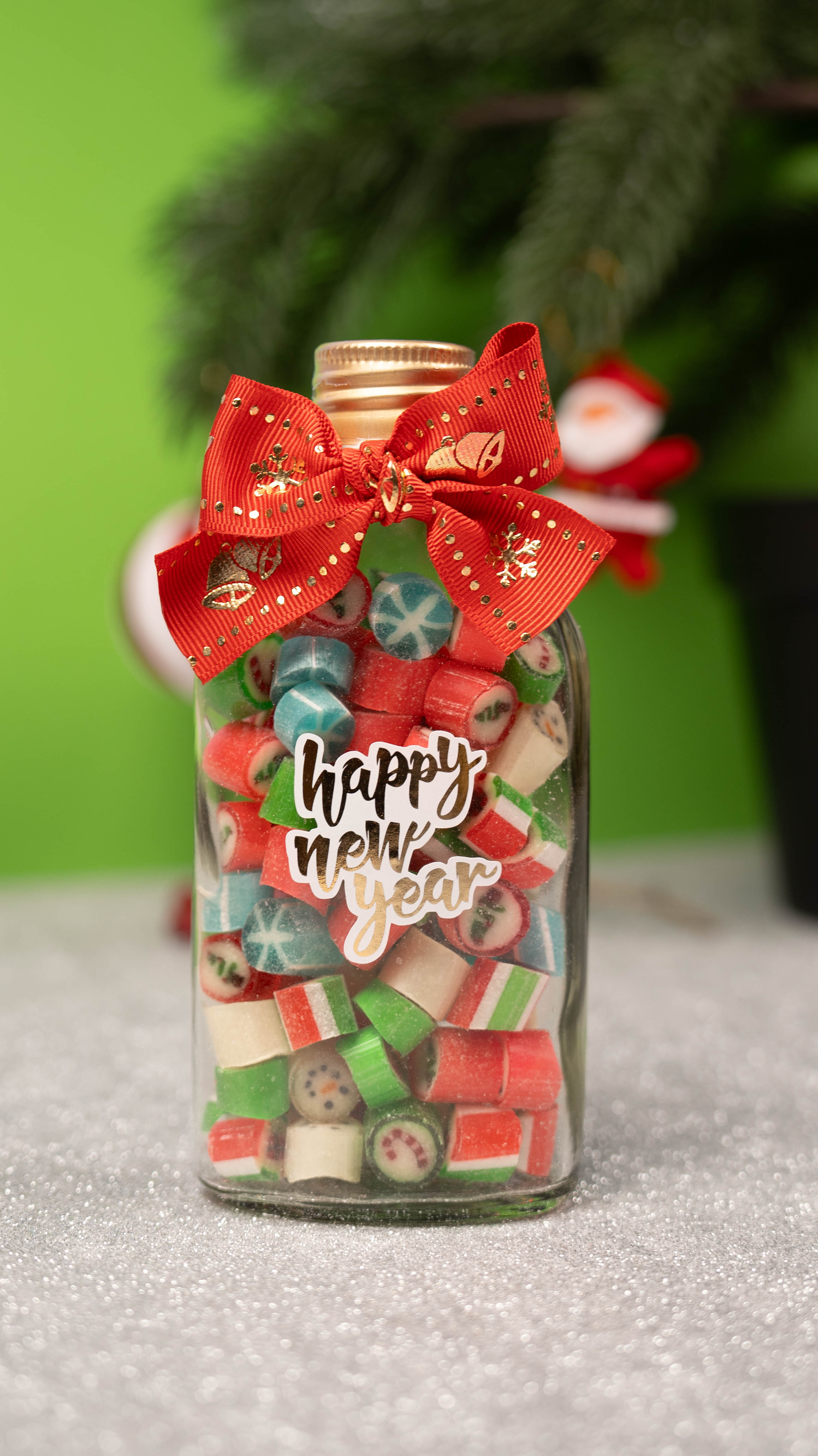 CandyZoo Kahve Şişesi Fiyonklu Yılbaşı 130g 1 Adet