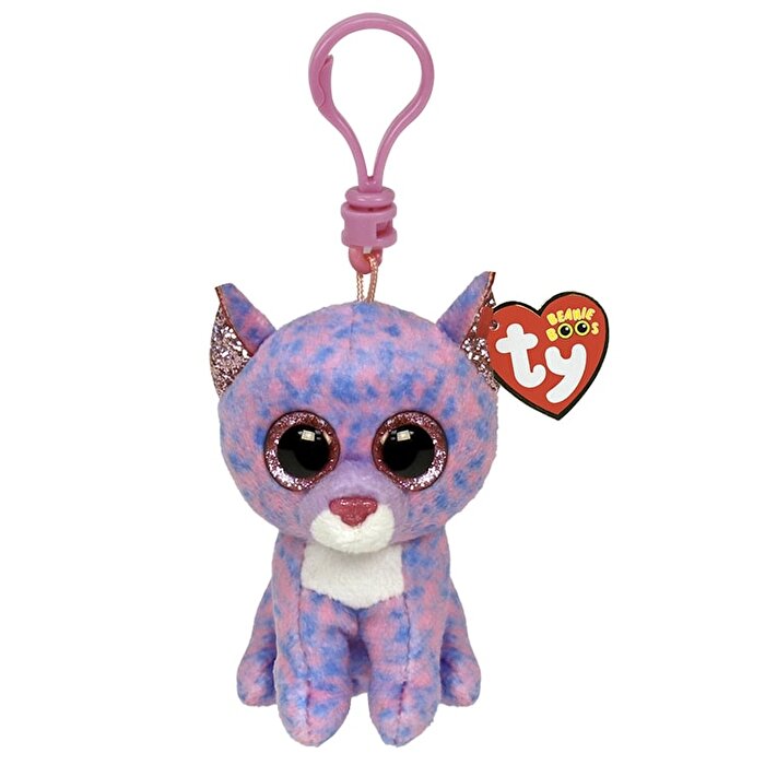 TY Beanie Cassidy - Lavanta Kedi Peluş Anahtarlık