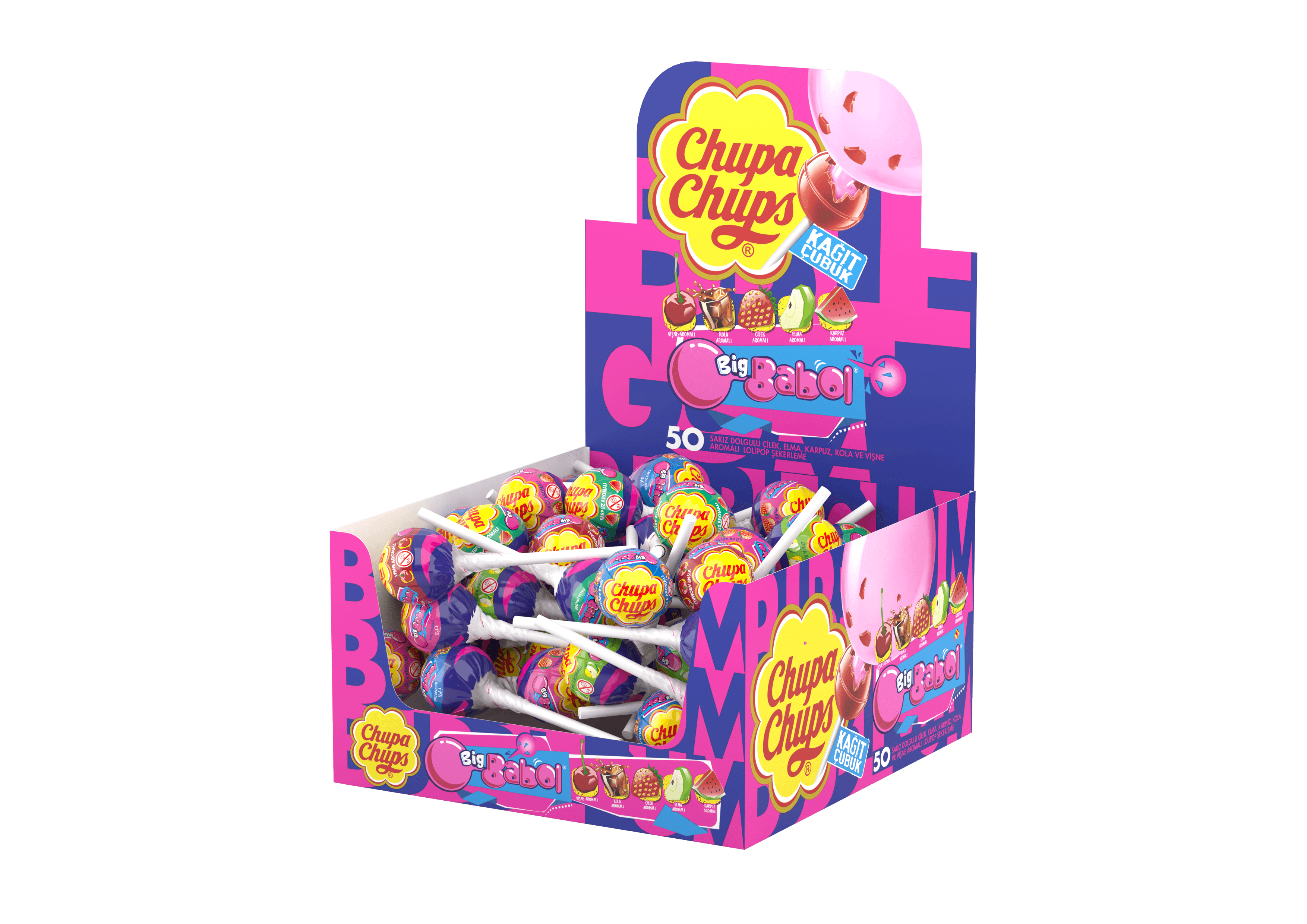 Chupa Chups Showbox (Tube) Lolipop (12 Gr) - 1 Adet