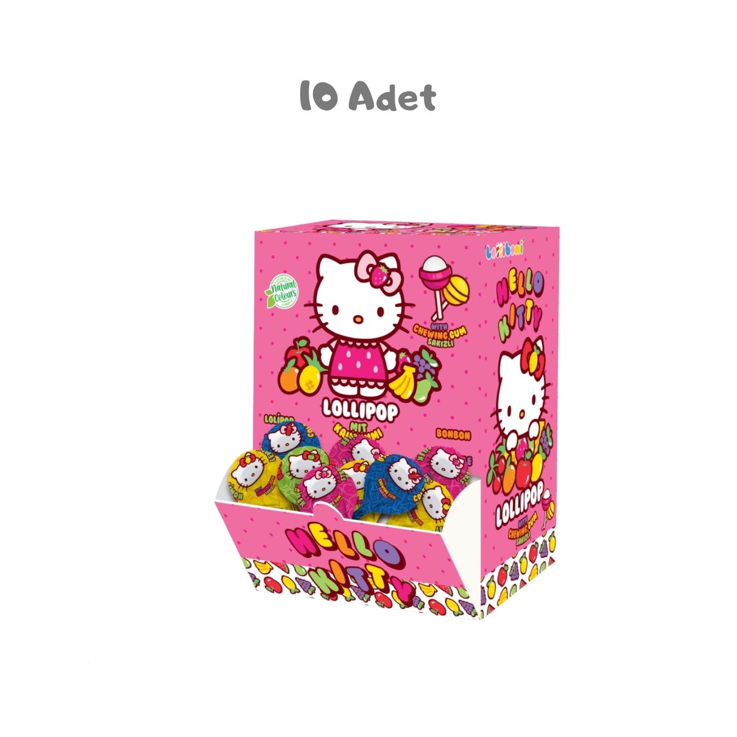 Hello Kitty Sakızlı Lolipop (16 Gr.) 10 Adet