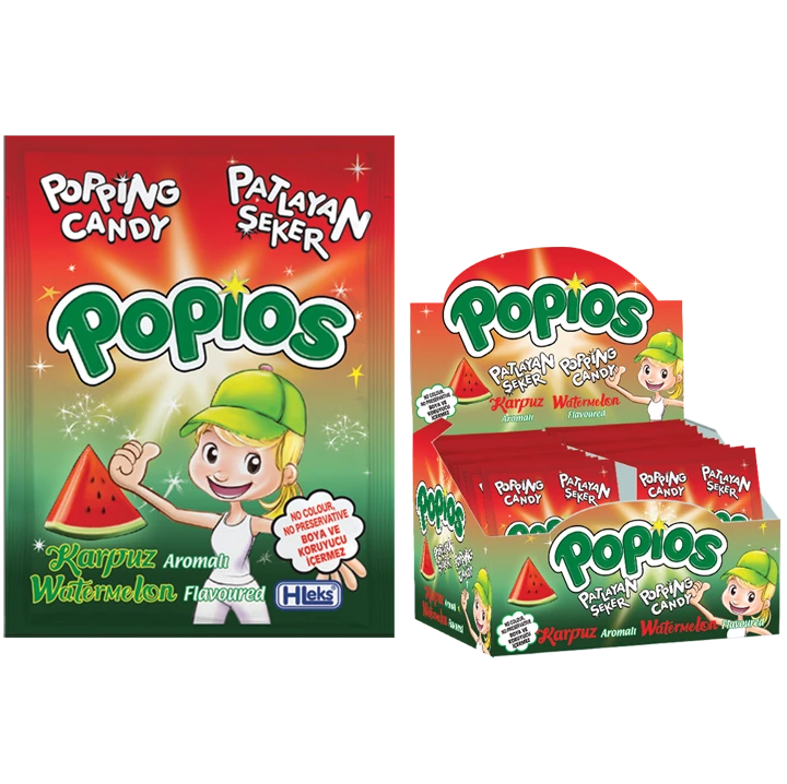 Popios Karpuz Aromalı Patlayan Şeker 4g