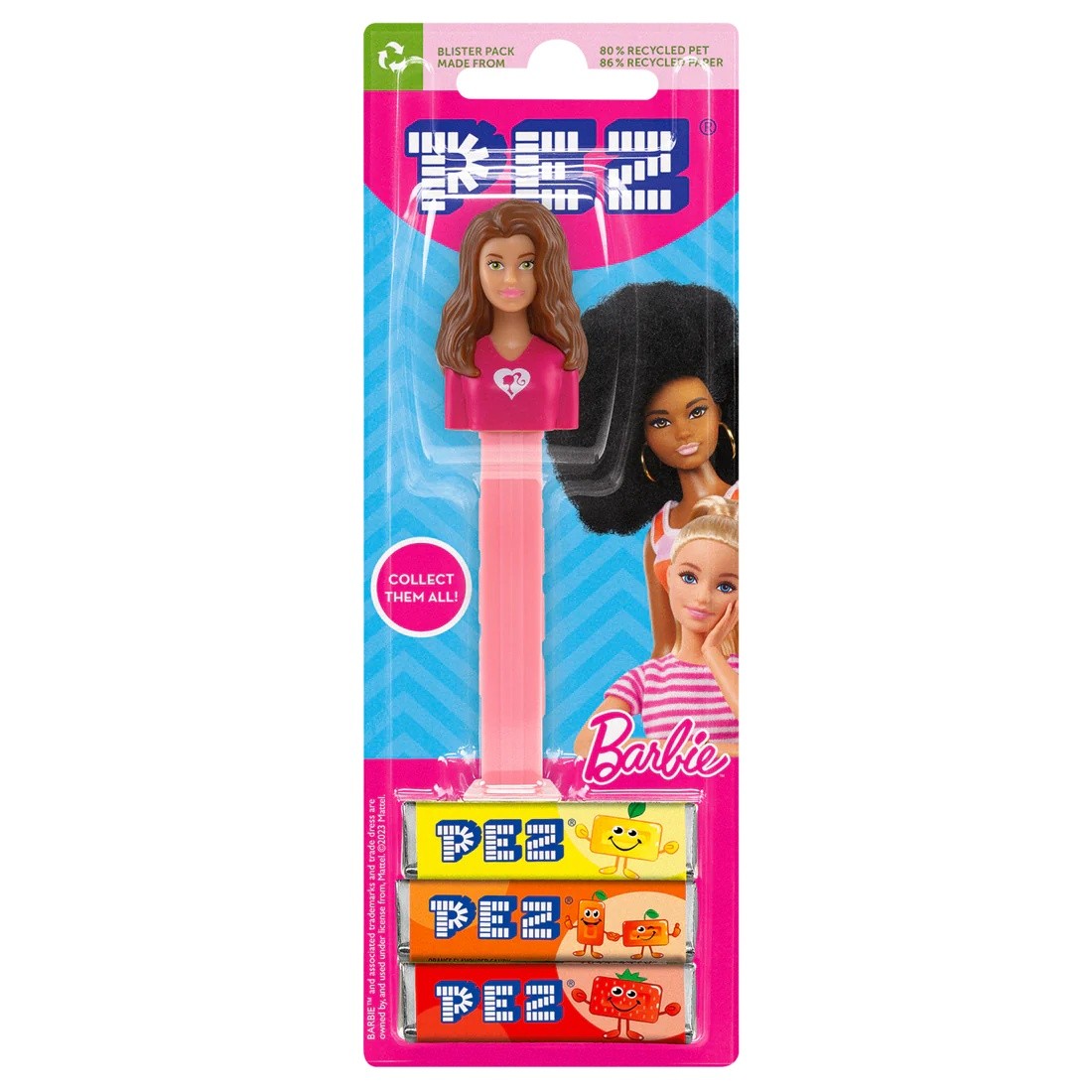 Pez Oyuncaklı Şeker Barbie Brunette