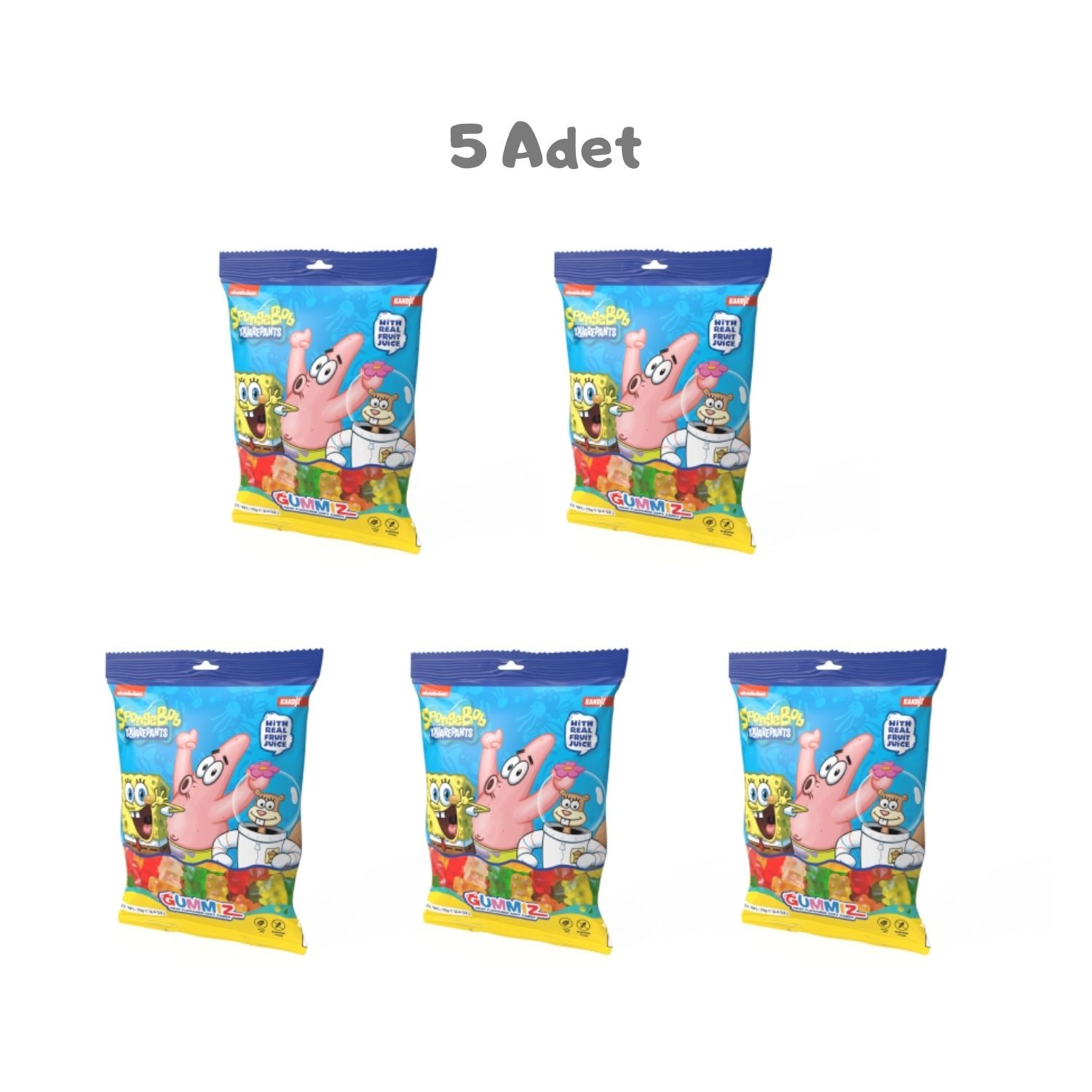 Gummiz Bears Şekerleme (70 Gr) 5 Adet