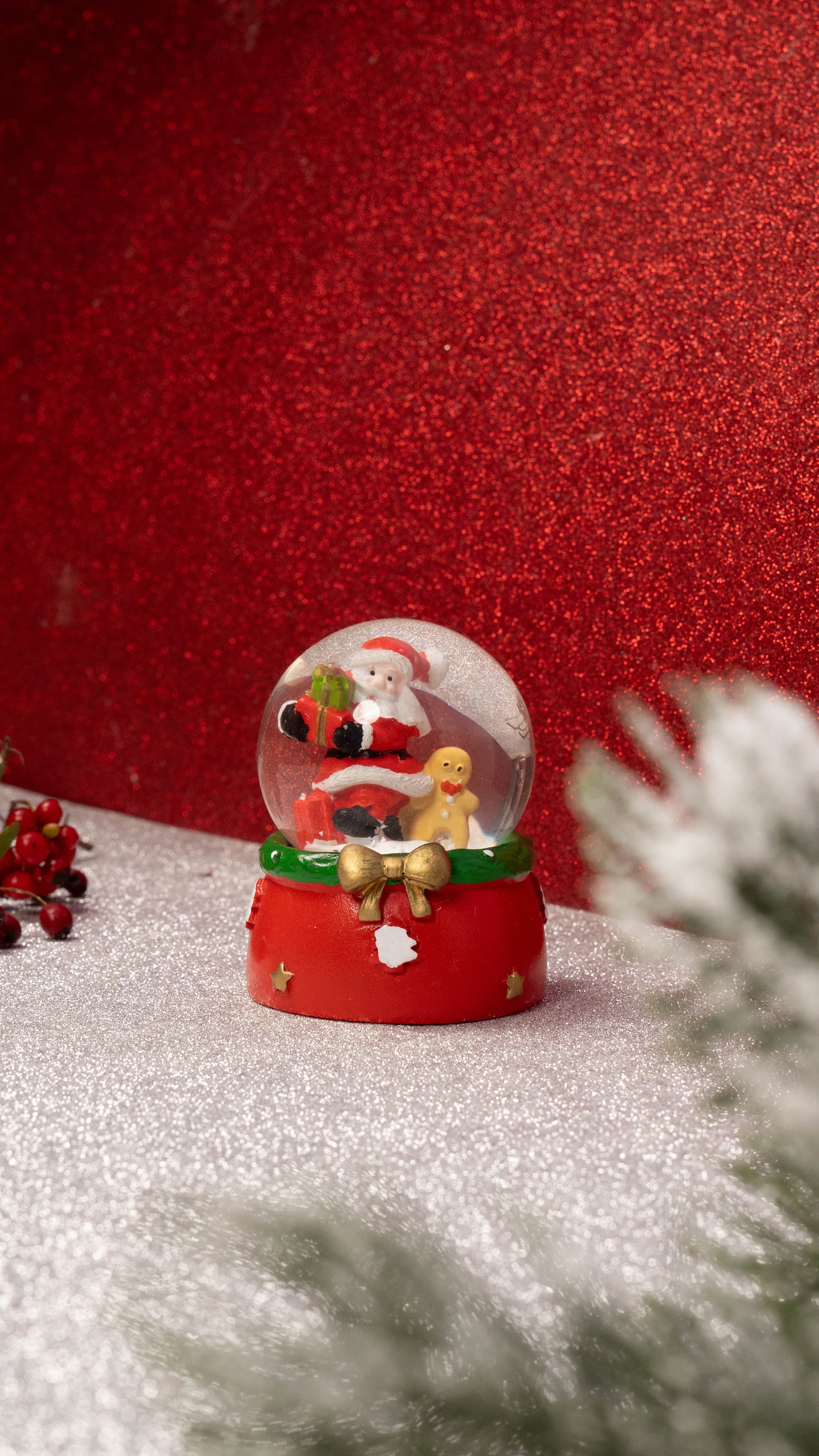 Taros Orta Boy Işıklı Yılbaşı Kar Küresi (9423) 1 Adet