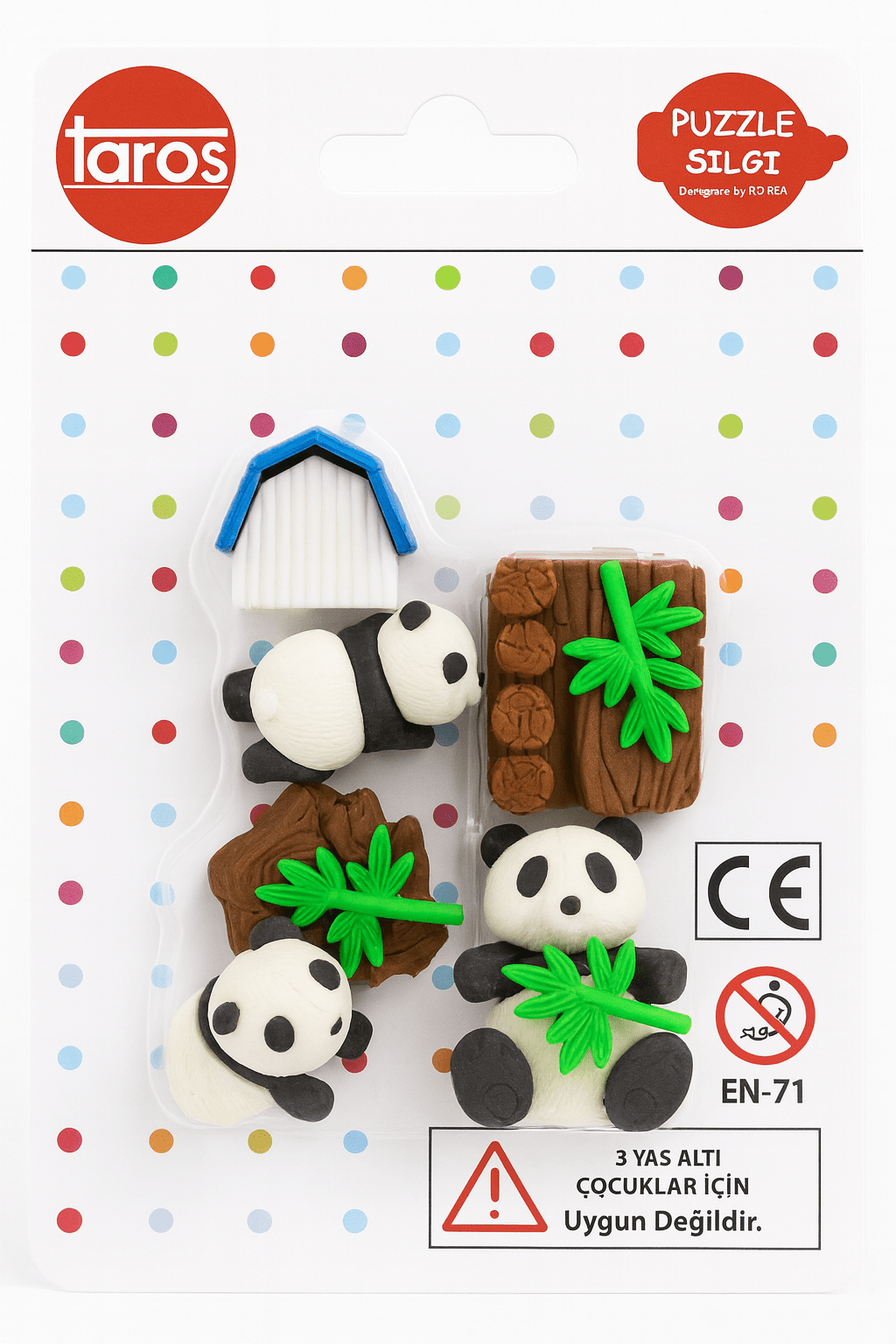 Taros Panda Puzzle Silgi 