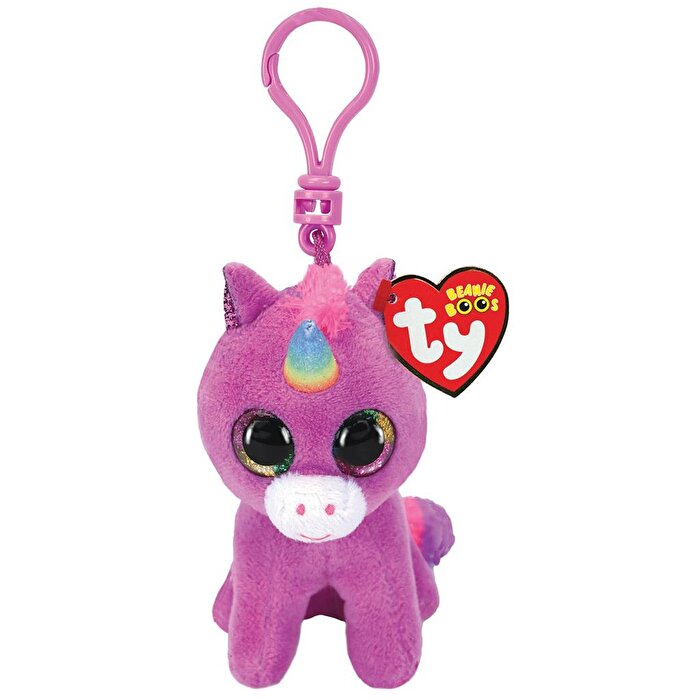 TY Beanie Boos Rosette - Mor Unicorn Peluş Anahtarlık