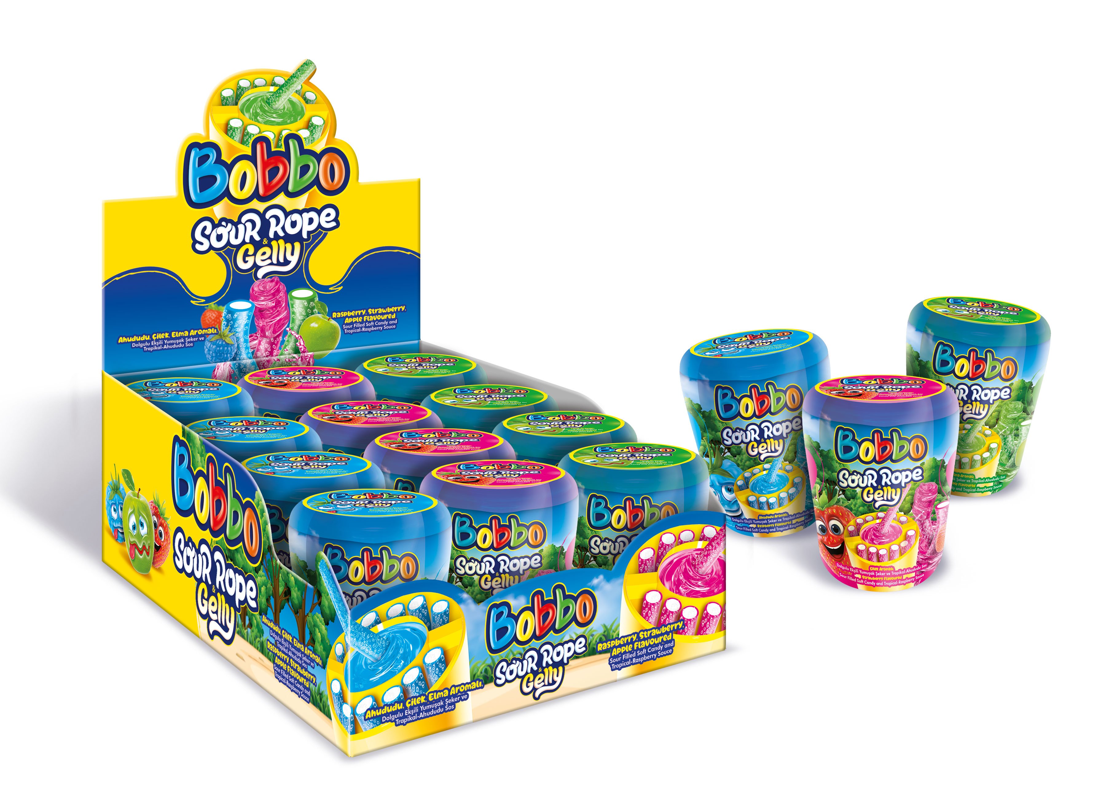 Bobbo Sour Rope Gelly (60 Gr)-1 Adet