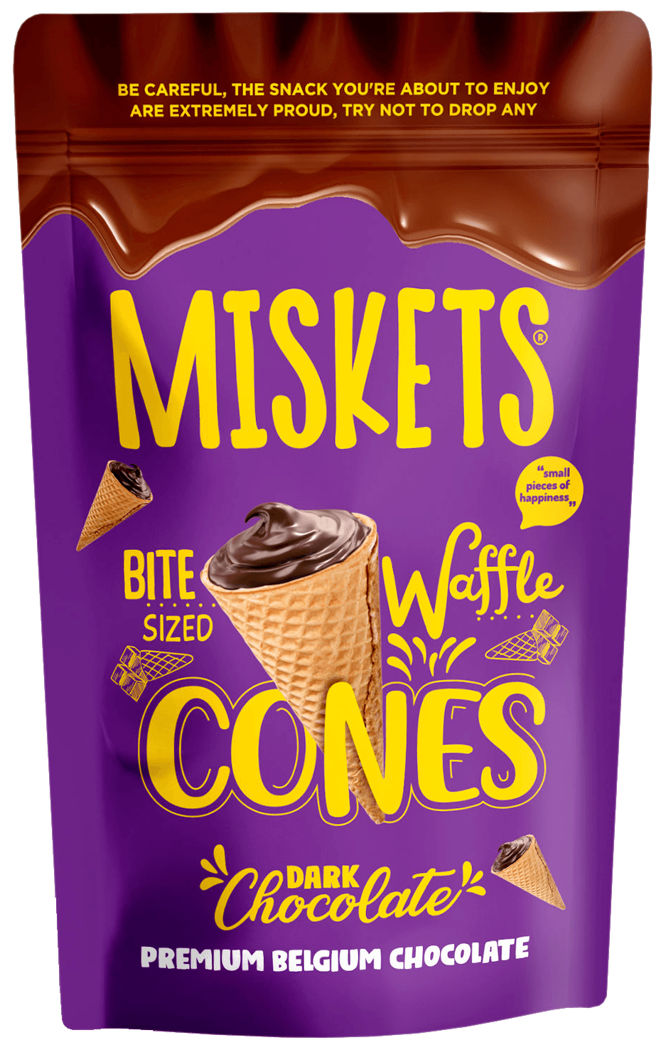 Miskets Bitter Çikolatalı Mini Kornet 70g