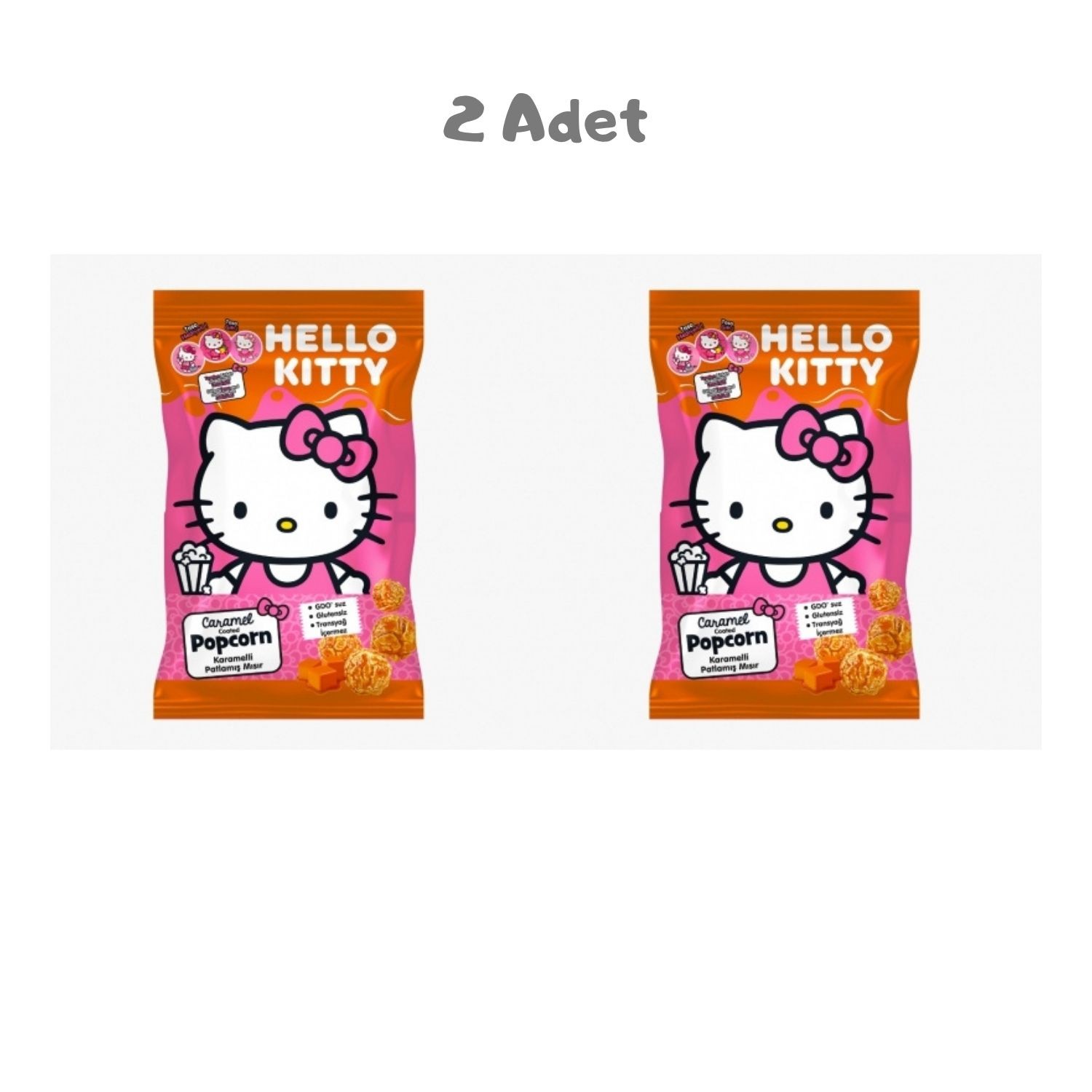 Hello Kitty Karamelli Patlamış Mısır 50g 2 Adet