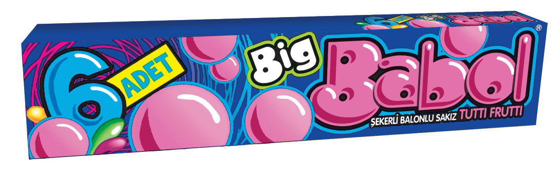 Big Babol Stick Tutti Frutti Aromalı Balonlu Sakız (27 Gr)