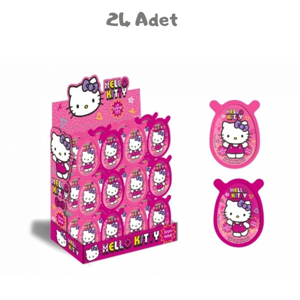 Hello Kitty Oyuncaklı Sürpriz Pvc Yumurta (17,50 Gr) 24 Adet
