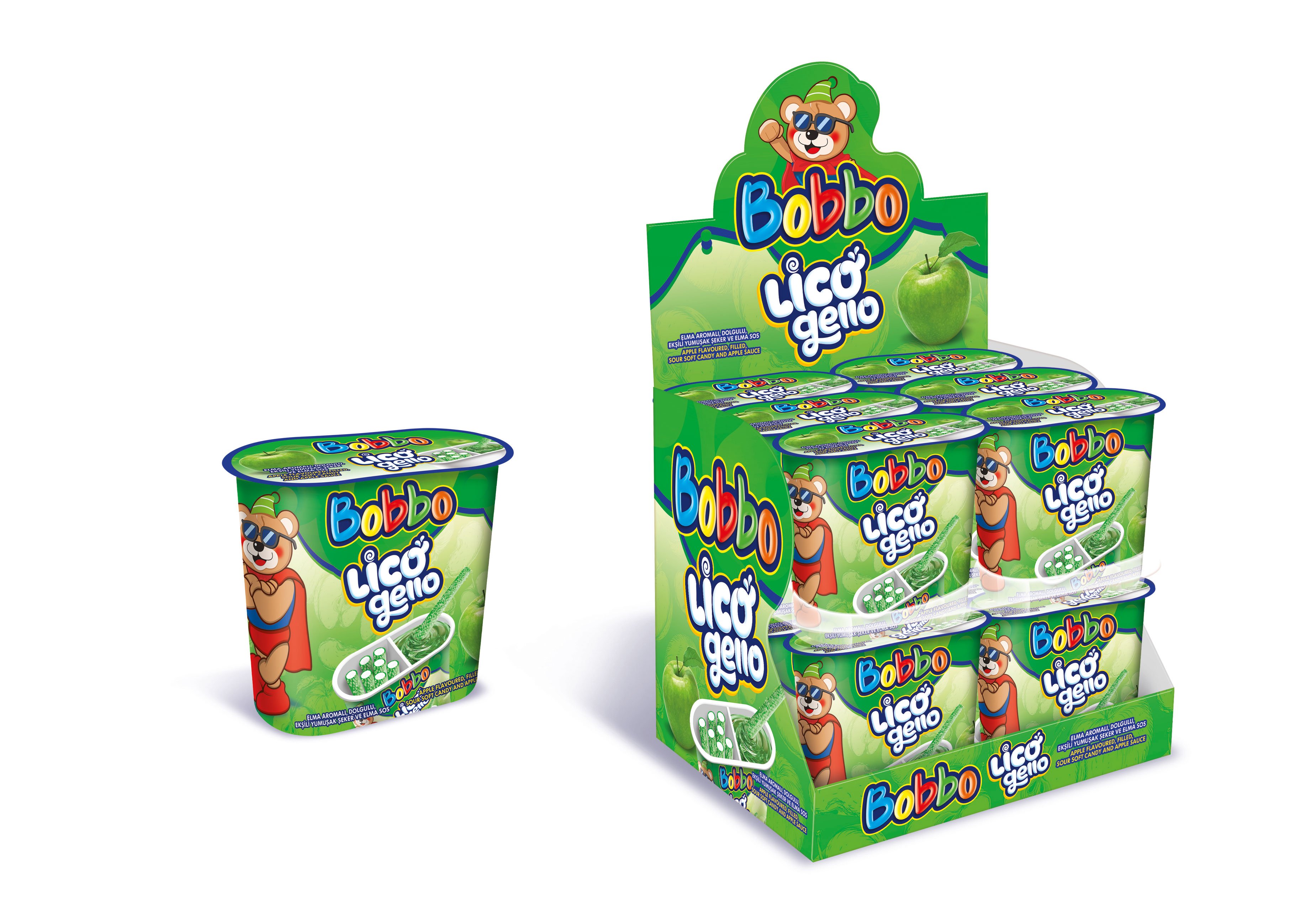 Bobbo Lico Gello Apple (45 Gr) - 1 Adet