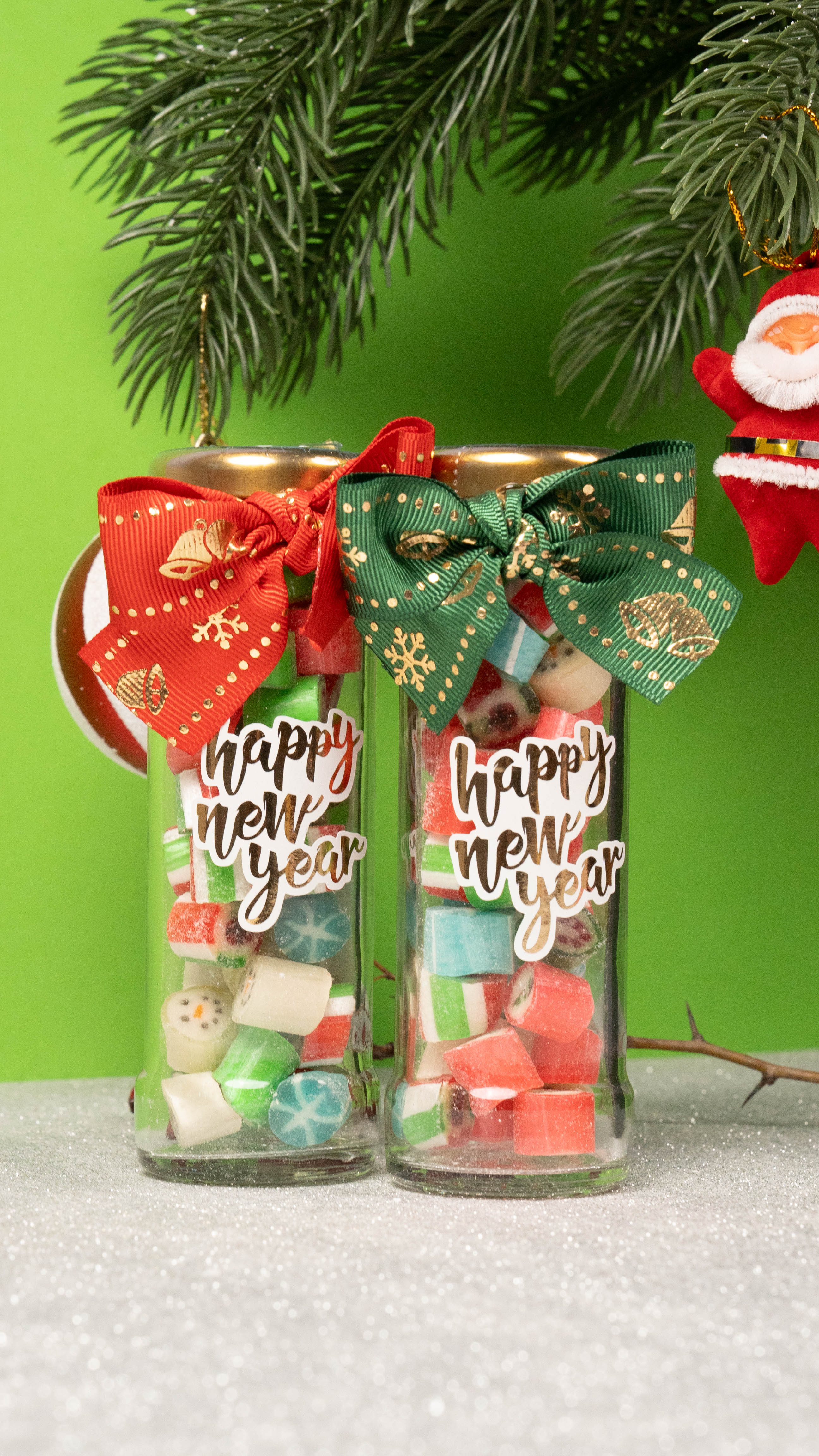 CandyZoo Kavanoz Şeker Fiyonklu Yılbaşı 70g 1 Adet