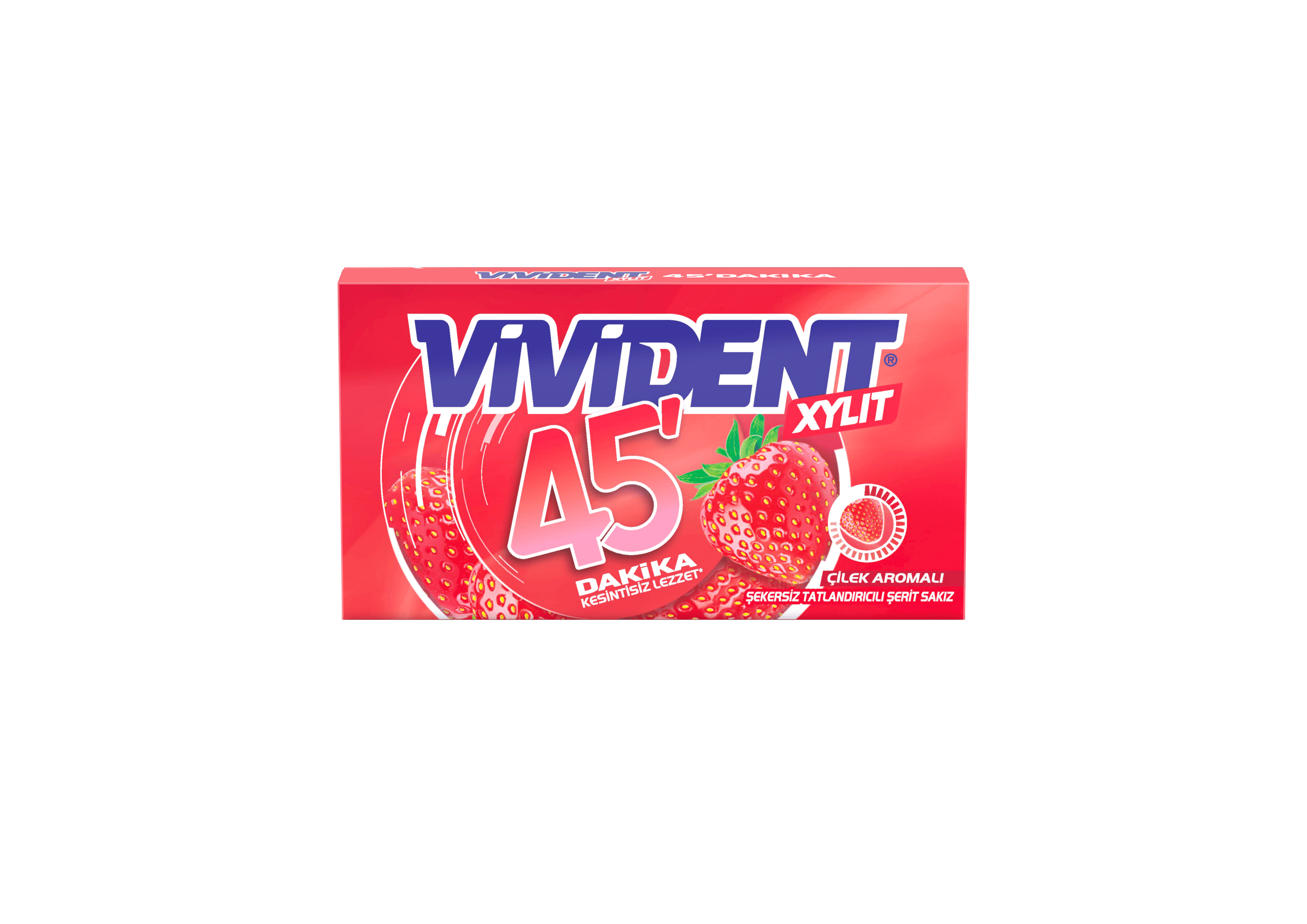 Vivident 45 Dakika Cüzdan Çilek (26 Gr)