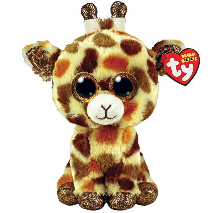 TY Beanie Boos Stilts - Kahverengi Zürafa Peluş Oyuncak 15 cm