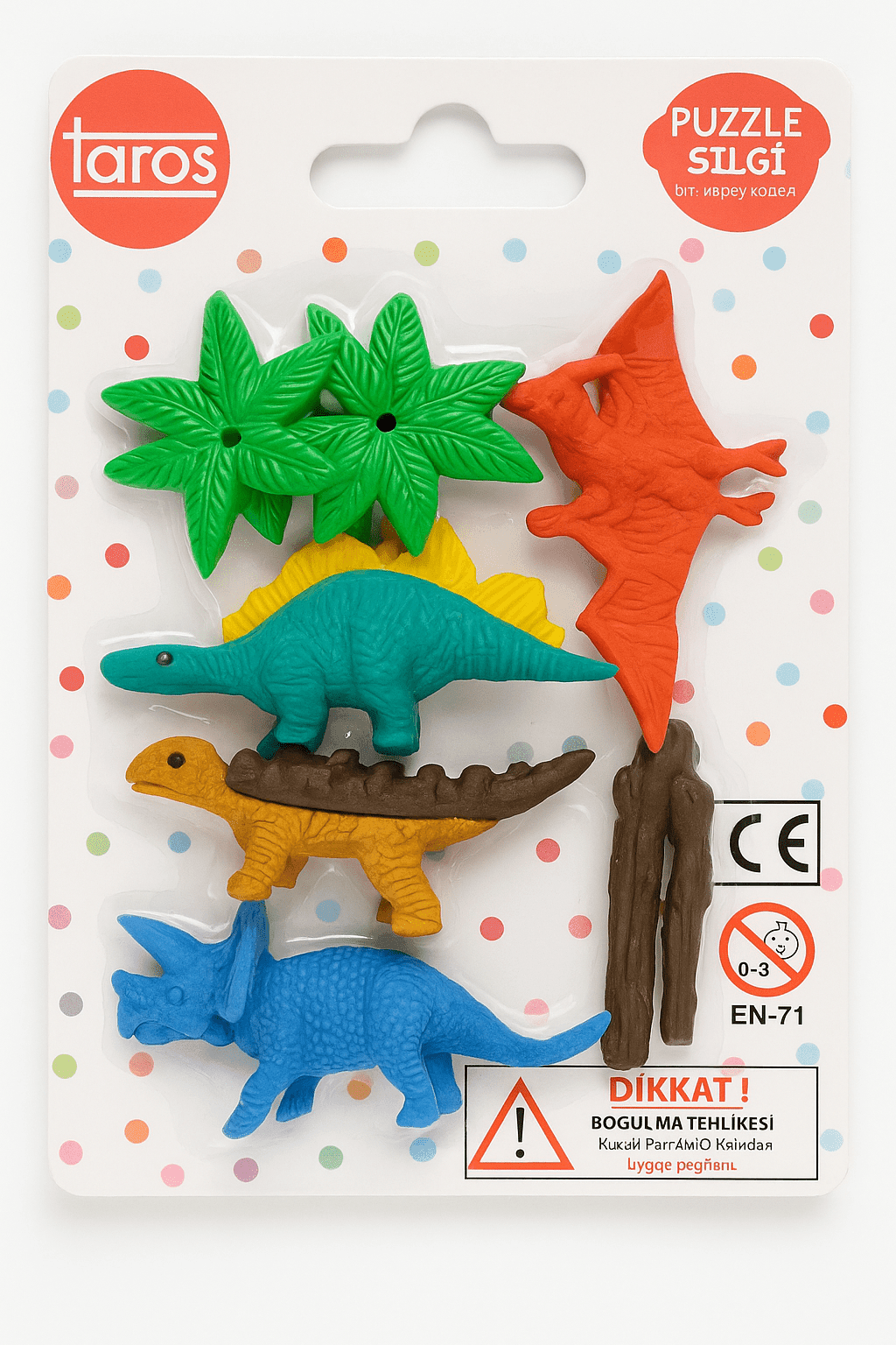 Taros Dinazorlar Puzzle Silgi