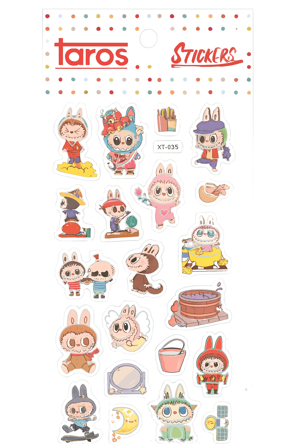 Taros Labubu Funny Sticker Seri 5 1 Adet