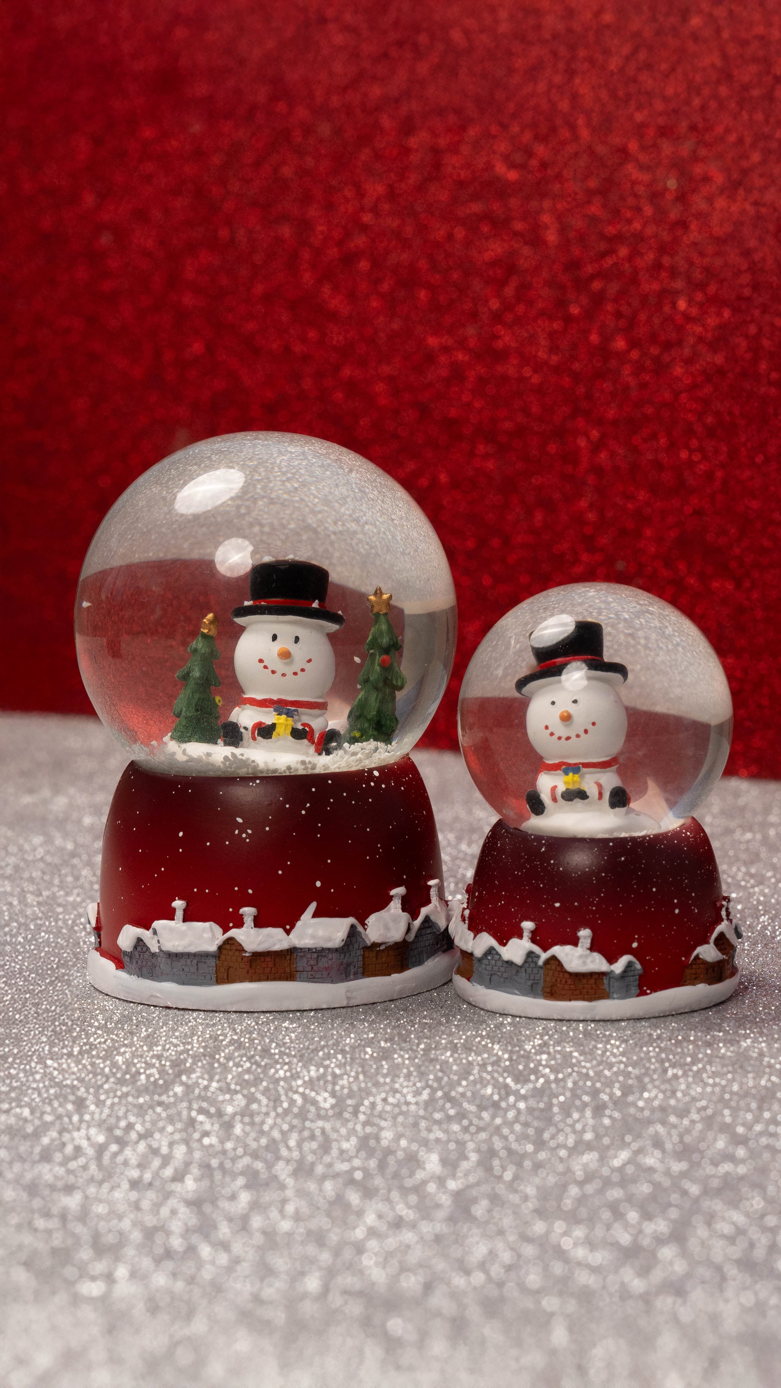 Taros Orta Boy Işıklı Kardan Adam Kar Küresi (9348)