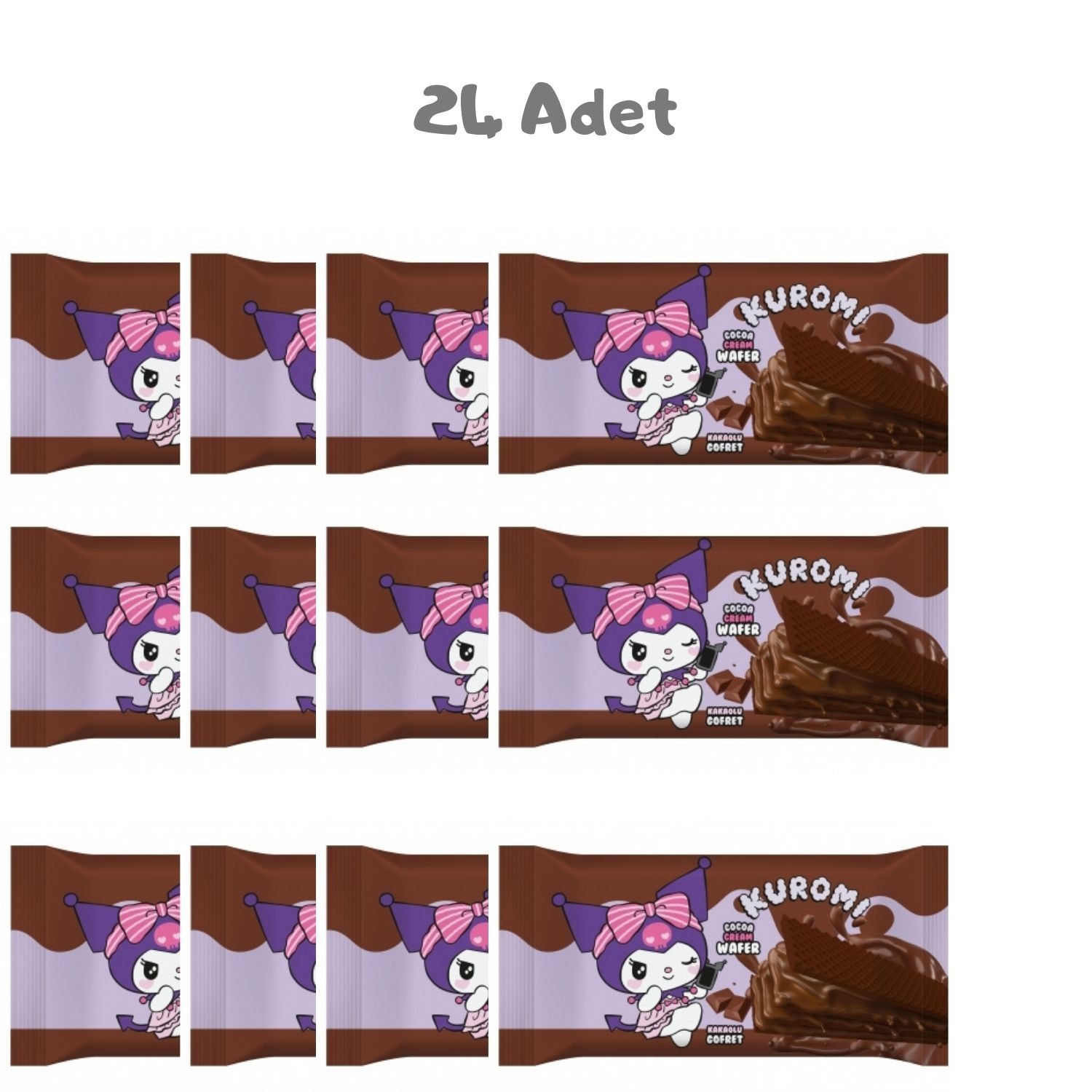 Kuromi Kakao Gofret 40g 24'lü Paket