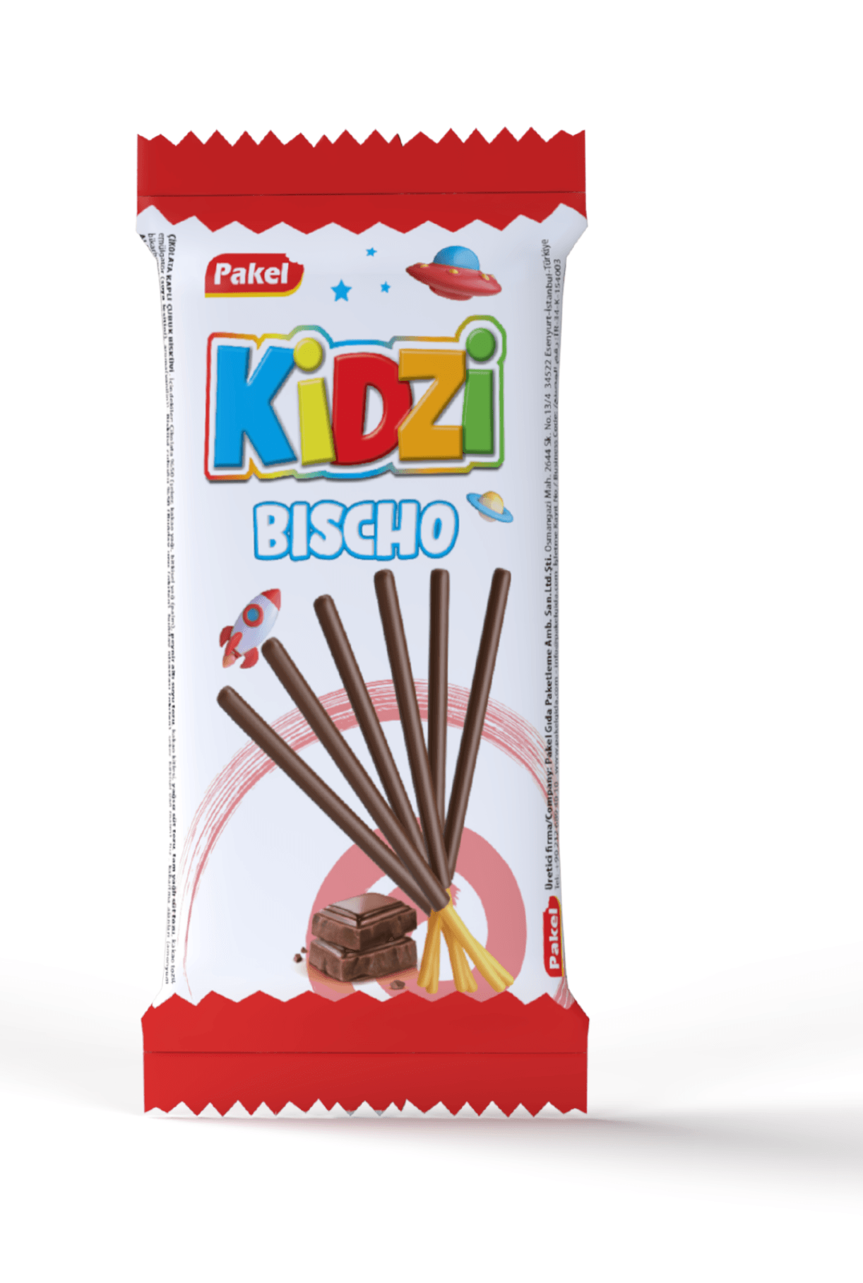 Kidzi Bischo Sütlü Çikolatalı Çubuk Bisküvi