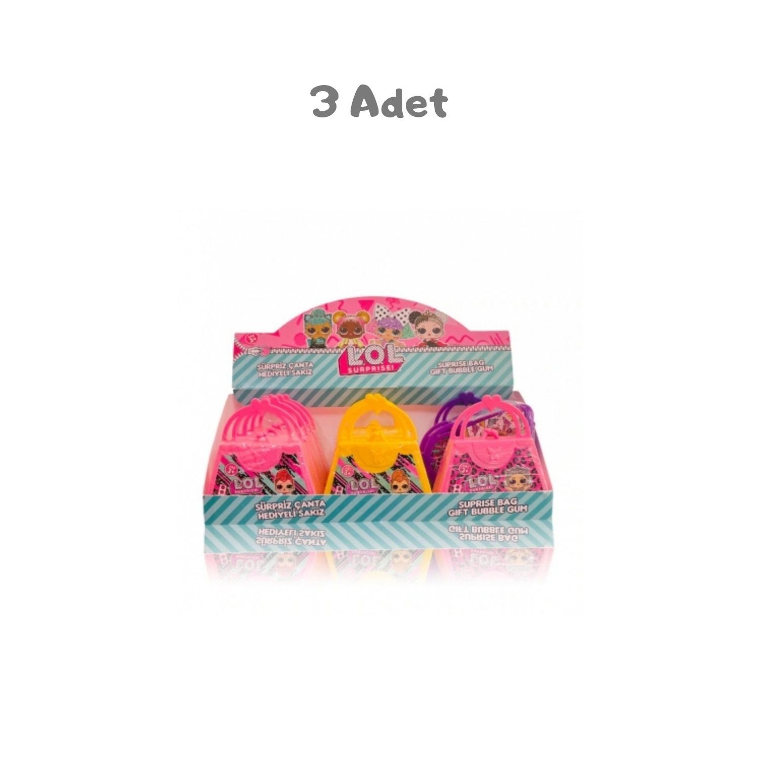 LOL Surprise Plastik Çanta 3 Adet