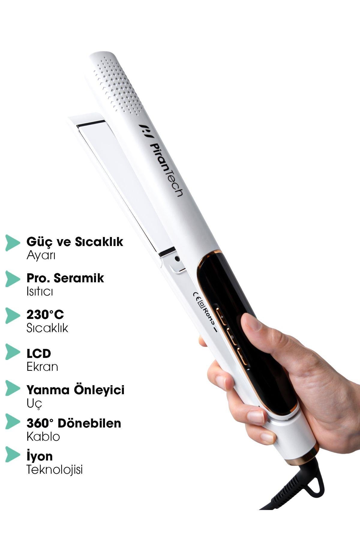 Dijital ekranlı Seramik plaka Sıcaklık Ayarlı Yeni Nesil Saç Düzleştirici