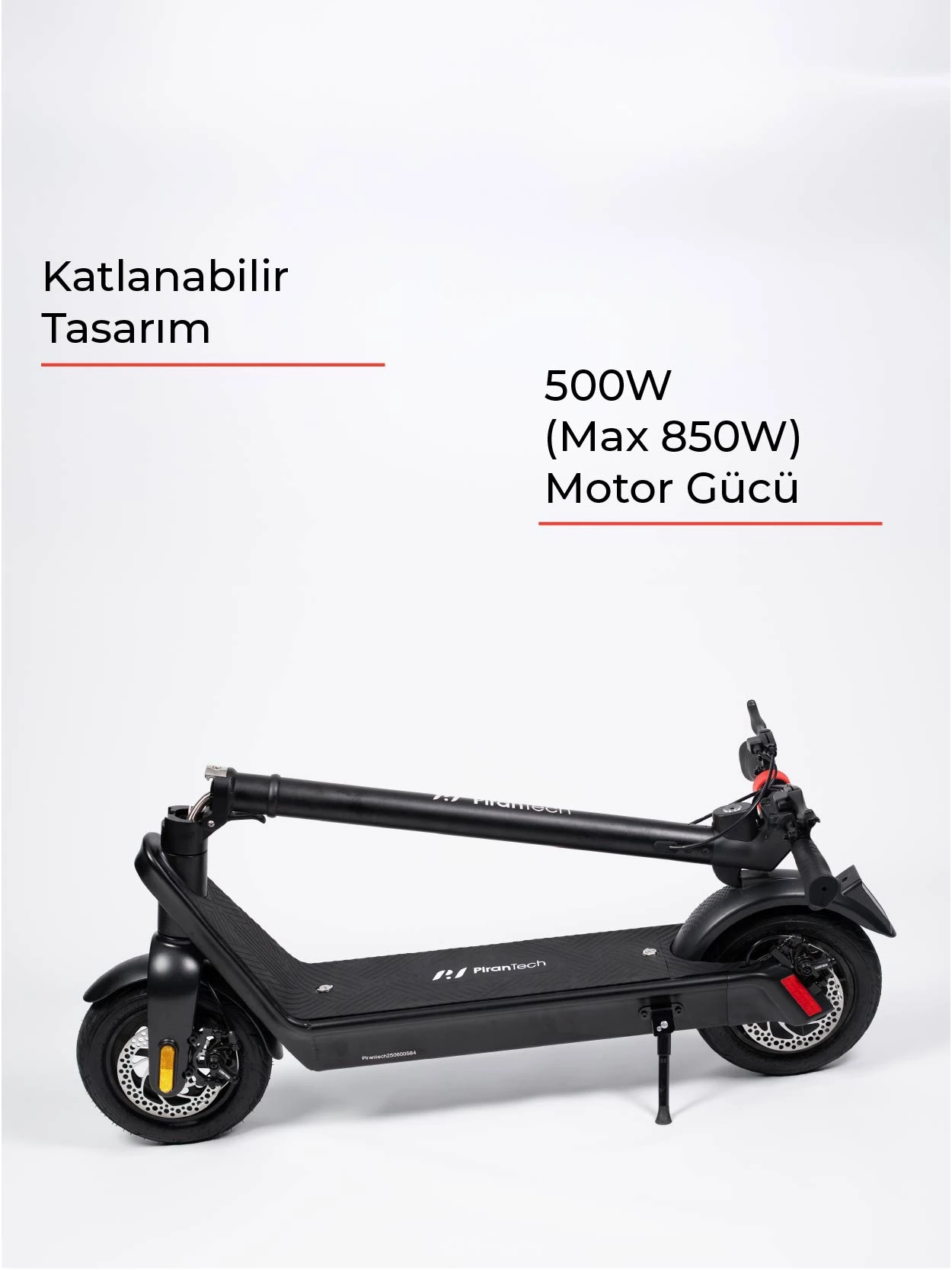 X9 Elektrikli Scooter - Çıkartılabilir Bataryalı Katlanabilir Scooter