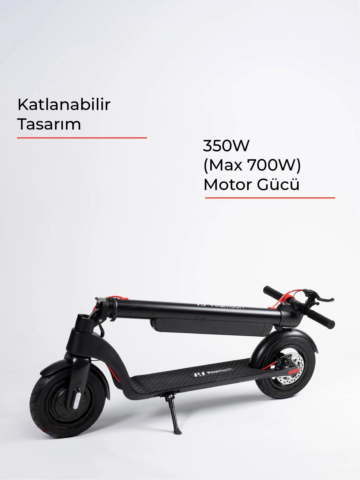 X8 Elektrikli Scooter - Max 700 W - Çıkartılabilir Batarya Özellikli Scooter