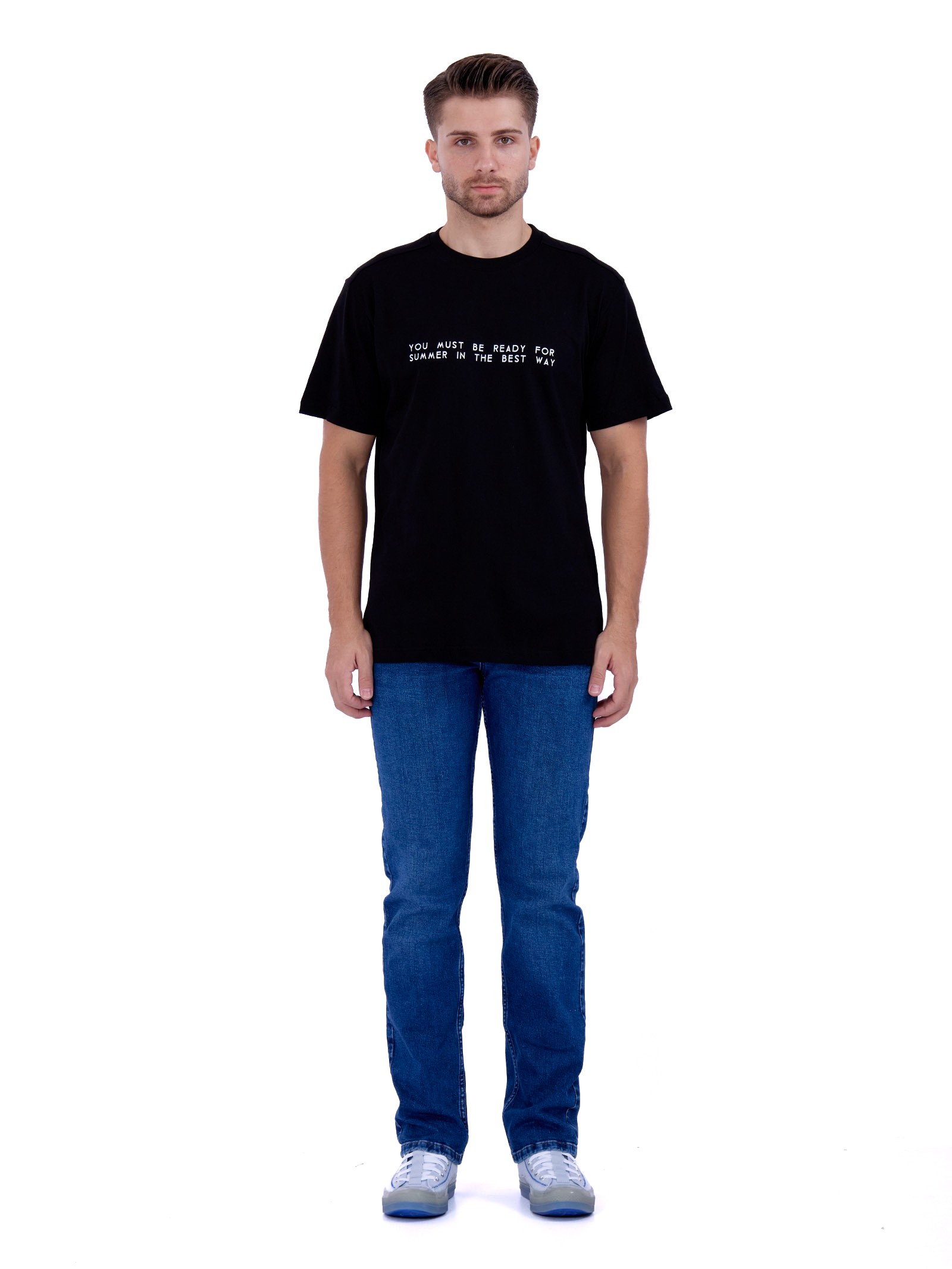 Black Supreme T-Shirt with quote