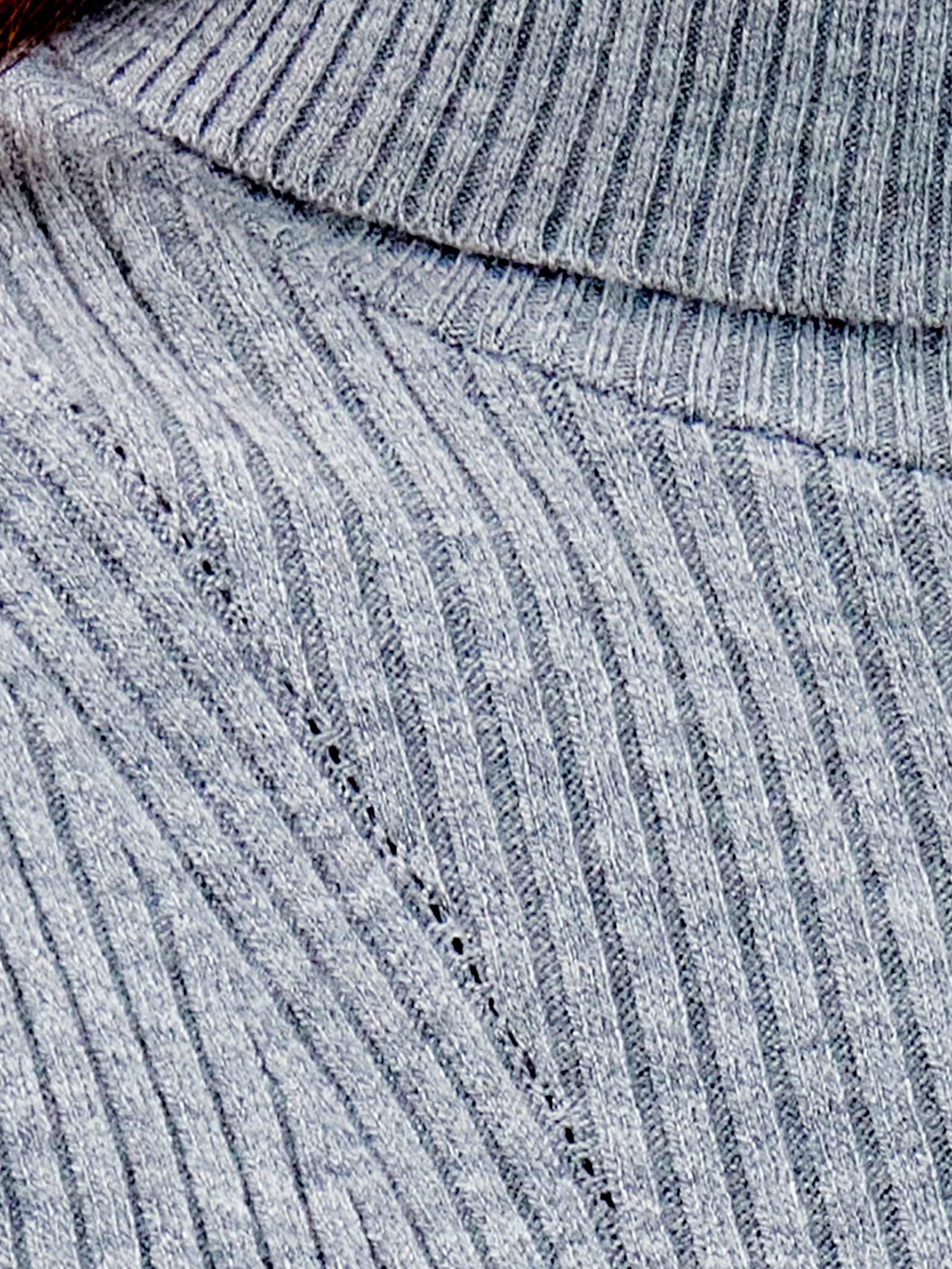 Turtleneck Short Sleeve Sweater light grey