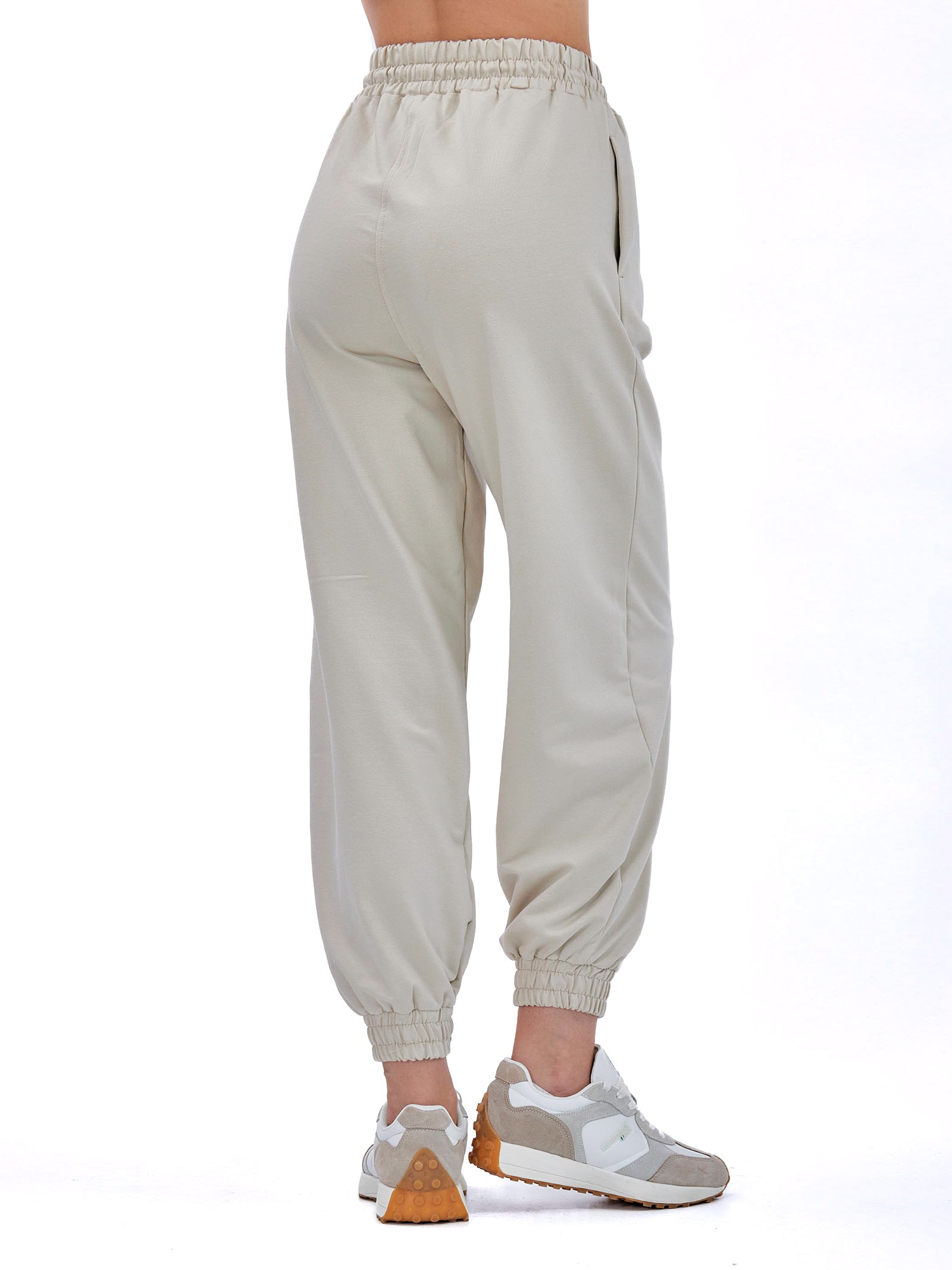 Joggers pants cotton Beige