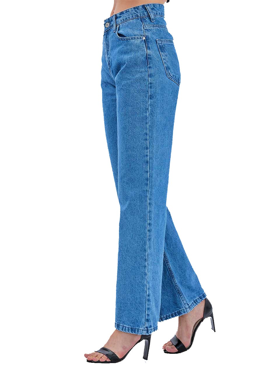 Wide leg Denim Jeans Dark Blue