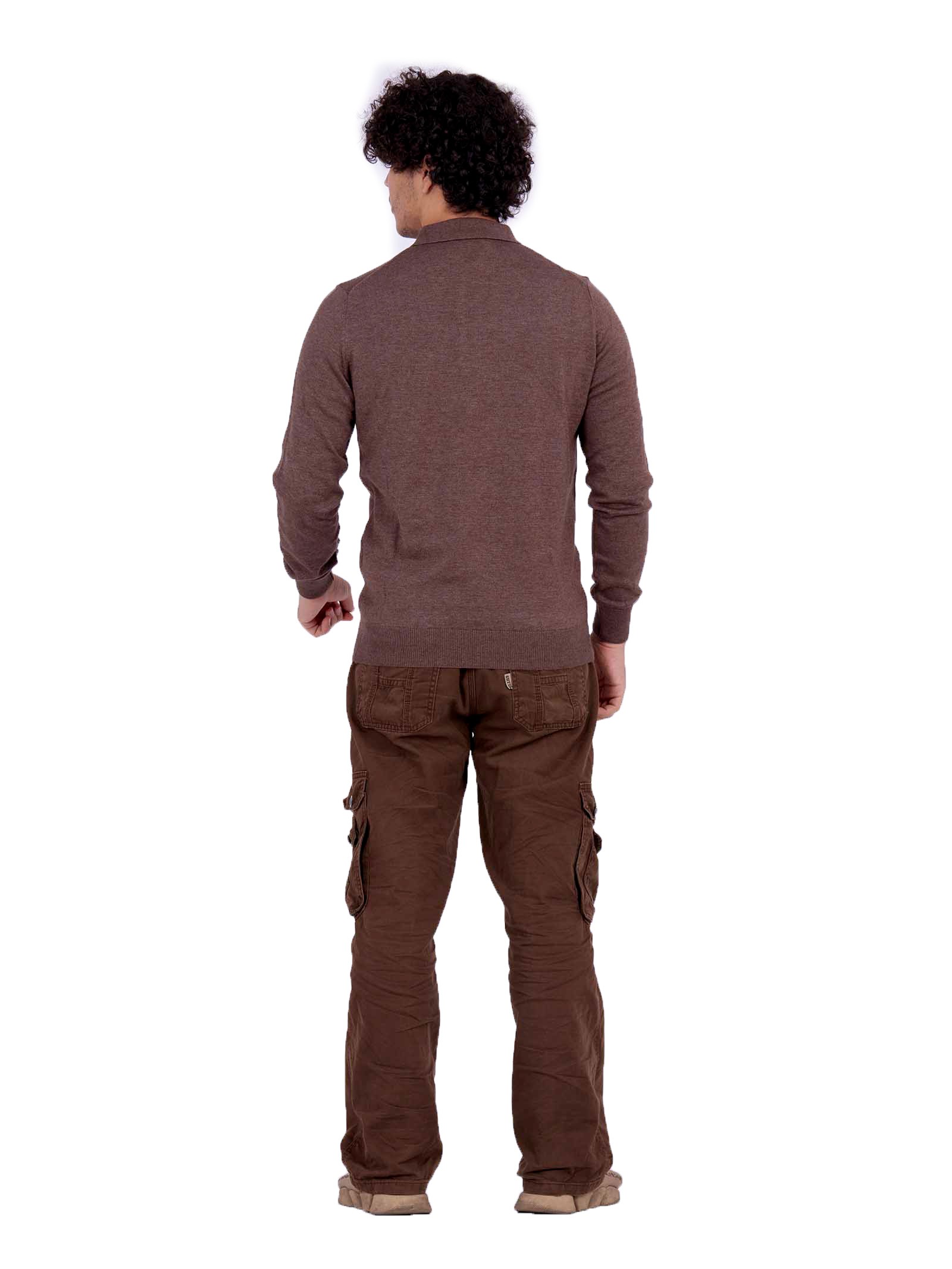 Long sleeve Polo Knitwear Brown