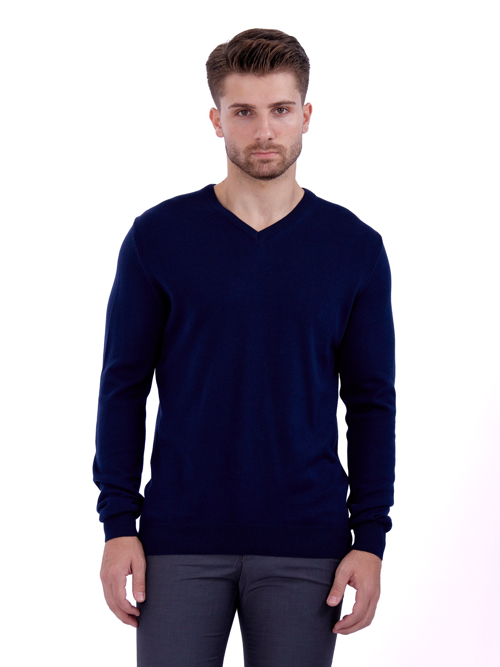 V-Neck Sweater Blue