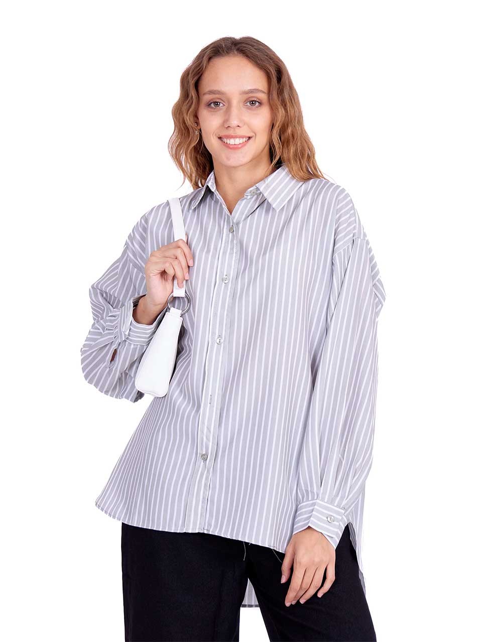 Striped Cotton Shirt loose fit 