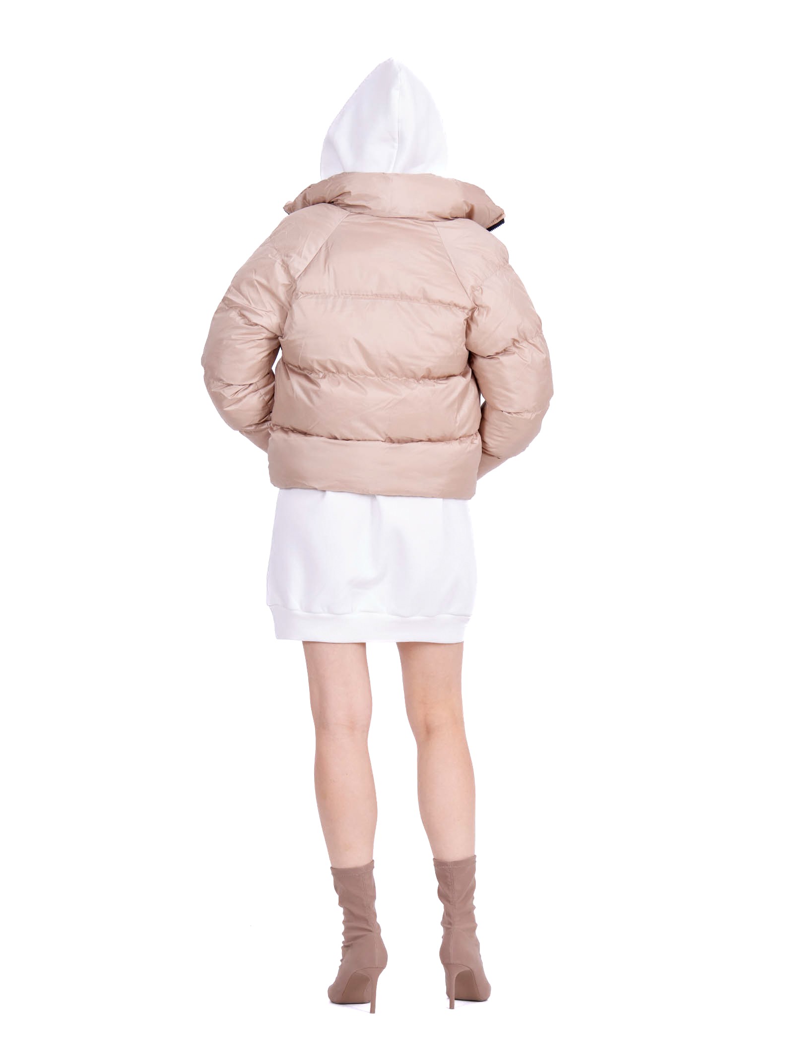 Regular Women's winter jacket stone