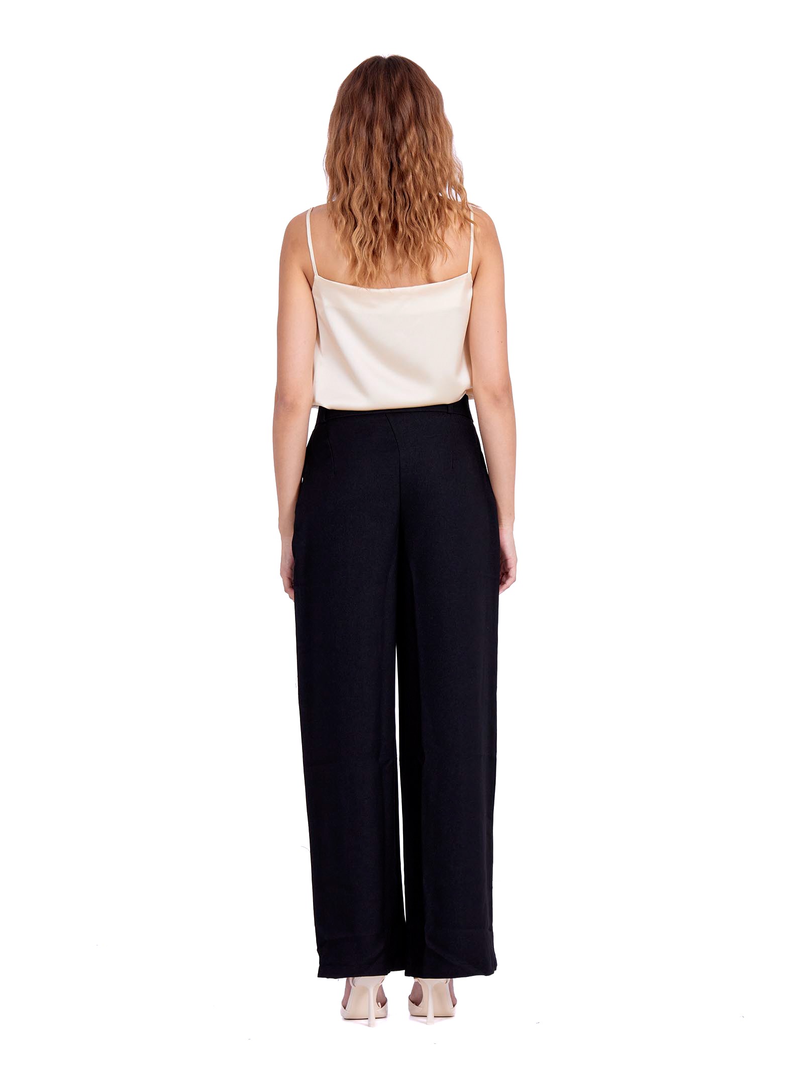 Wide leg classic Trousers Black 