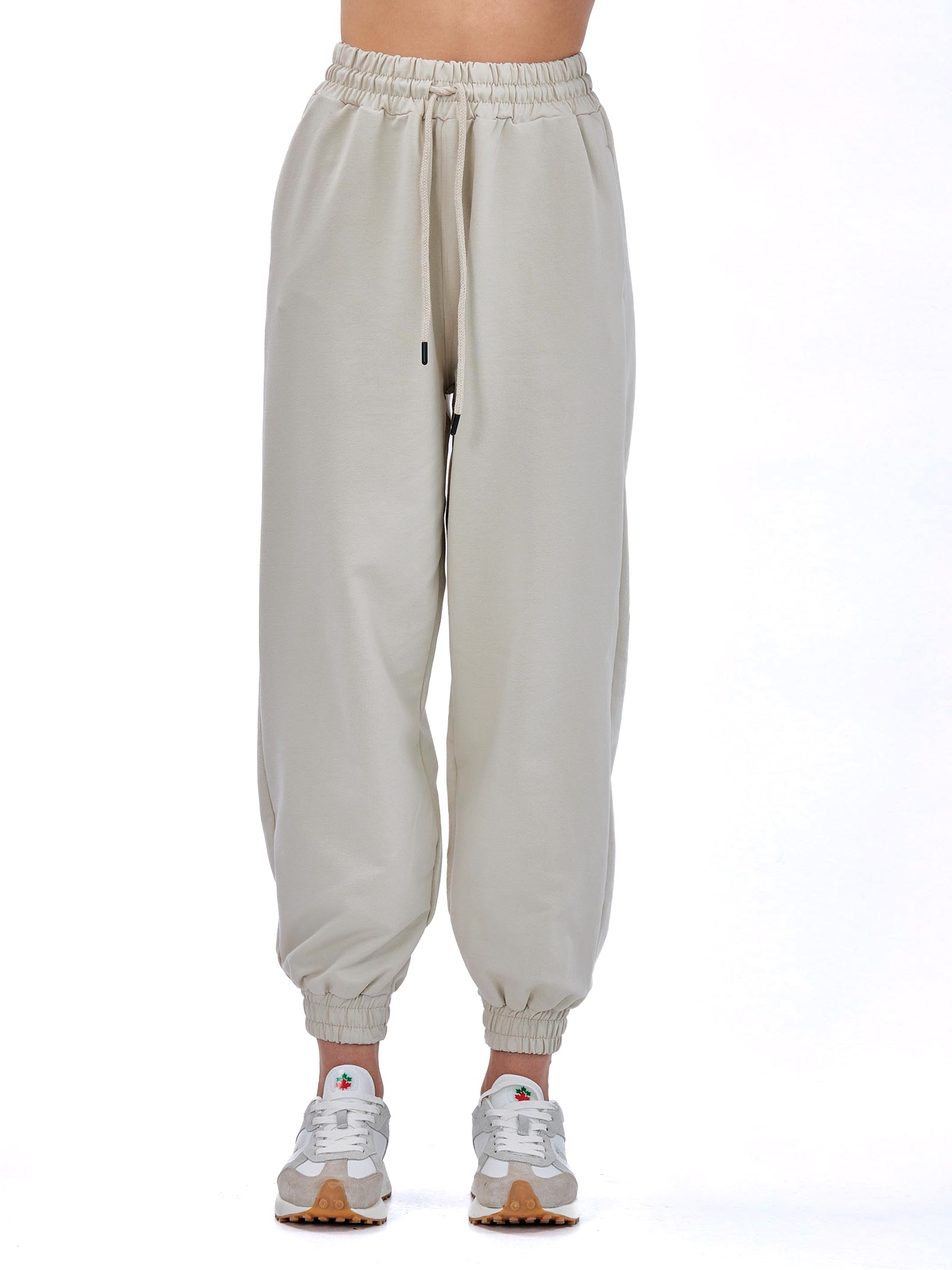 Joggers pants cotton Beige