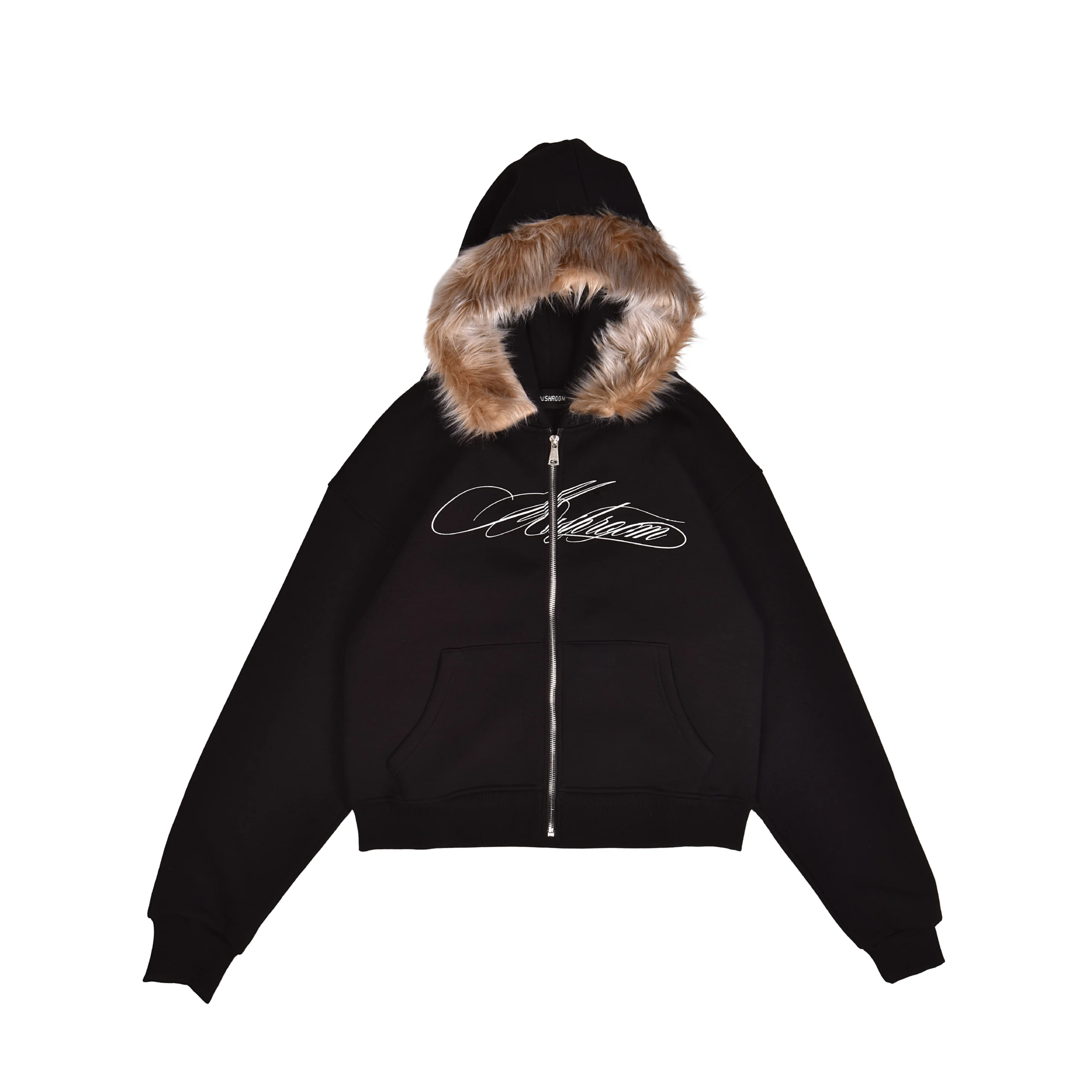 Mushroom Lynx Fur Zİp Hoodie