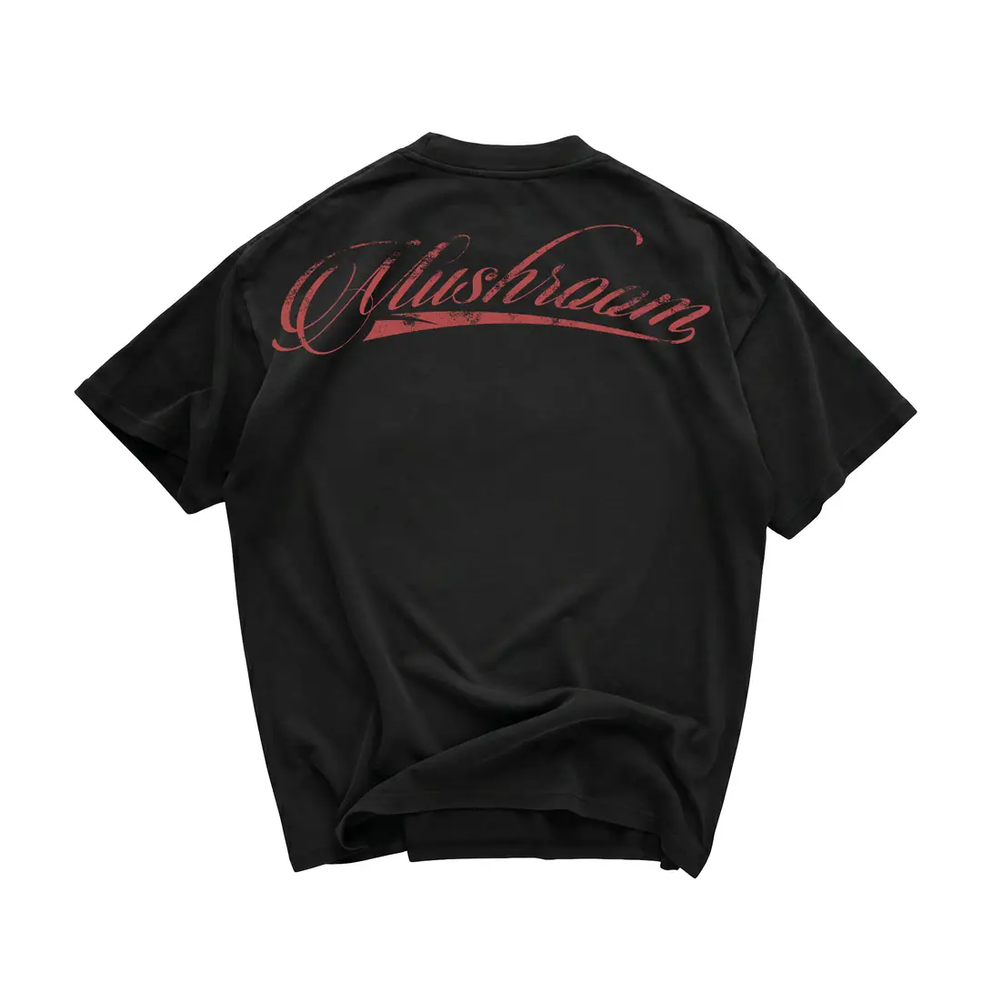 Opt Script Tee Script Black Tee
