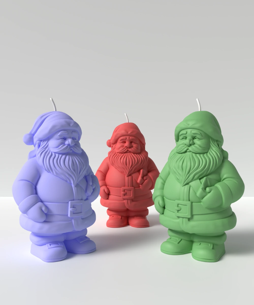 Noel Baba Mum Silikon Kalıp M2