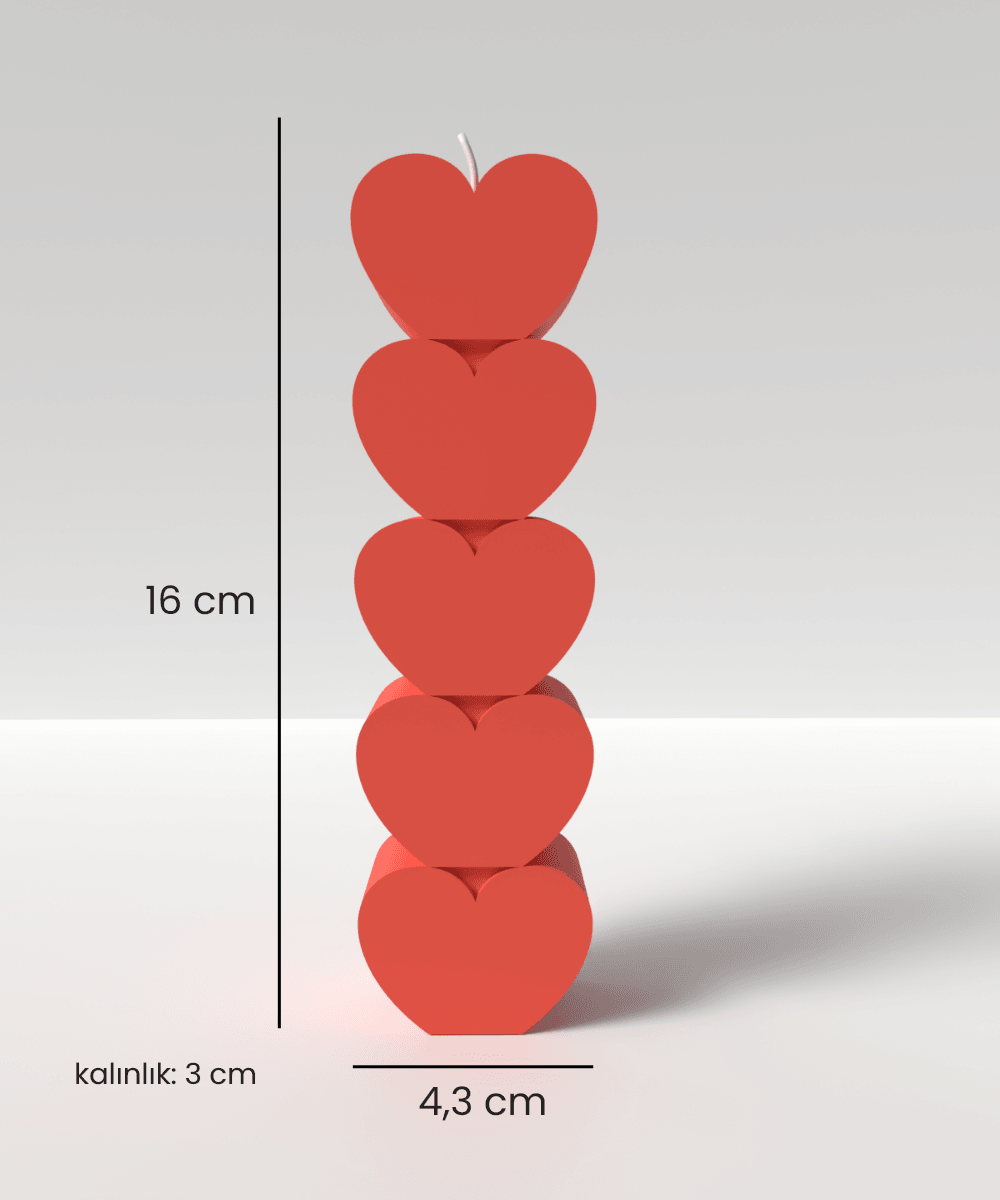 Sevgililer Günü Mum Silikon Kalıp