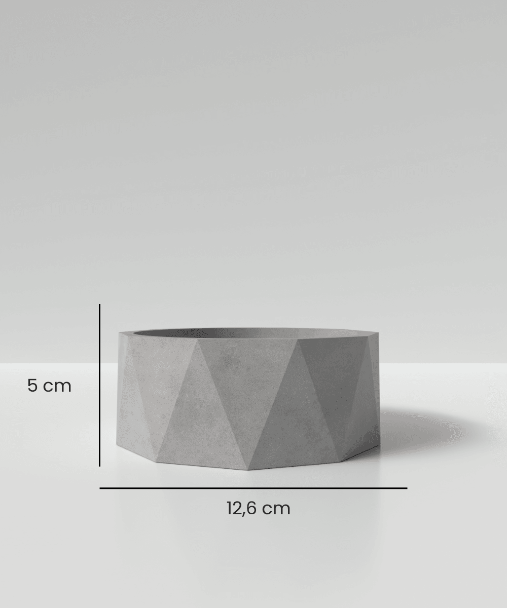 Geometrik Mumluk / Saksı Silikon Kalıp K16