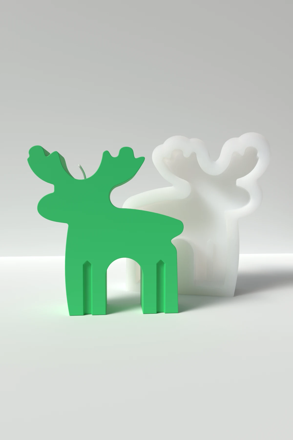 Geyik Mum silikon kalıp