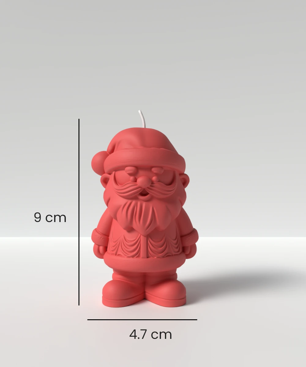 Noel Baba Mum Silikon Kalıp M3