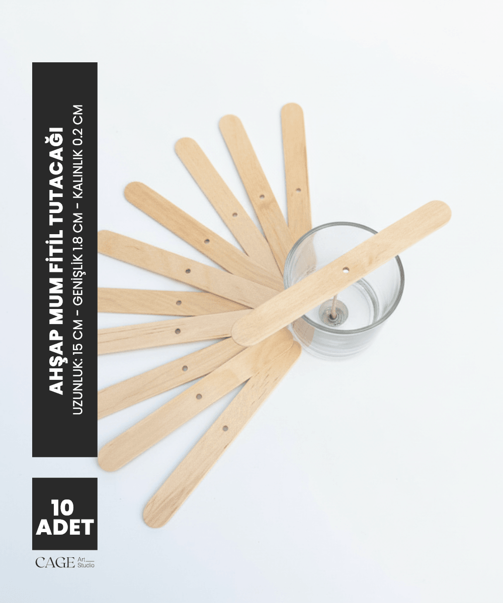 Ahşap İp Fitil Tutucu