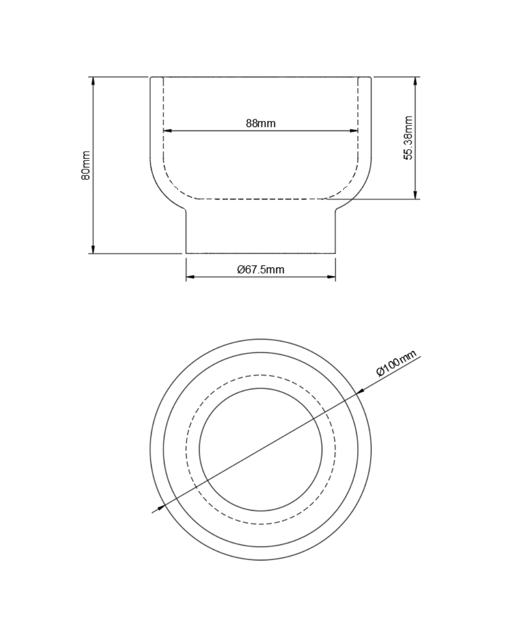 Bowl Mumluk / Saksı Silikon Kalıp M2