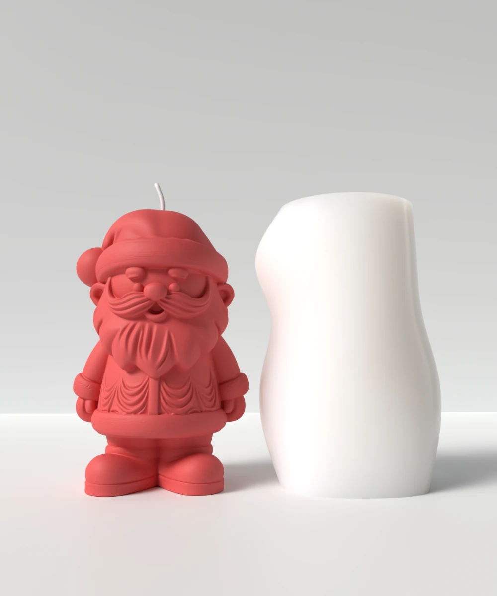 Noel Baba Mum Silikon Kalıp M3